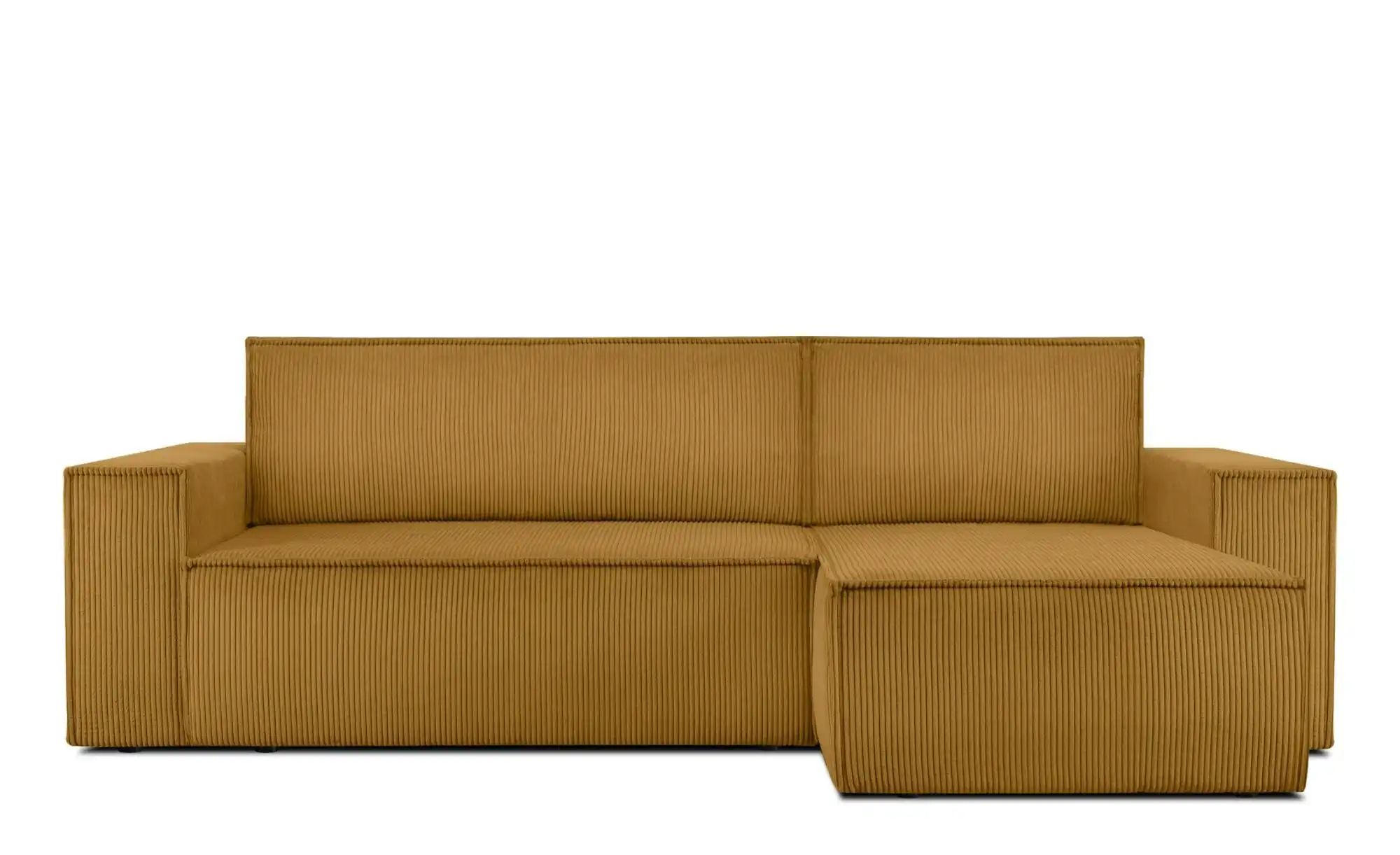 KONSIMO Ecksofa  Napi ¦ gelb ¦ Maße (cm): B: 262 H: 89 Polstermöbel > Sofas günstig online kaufen