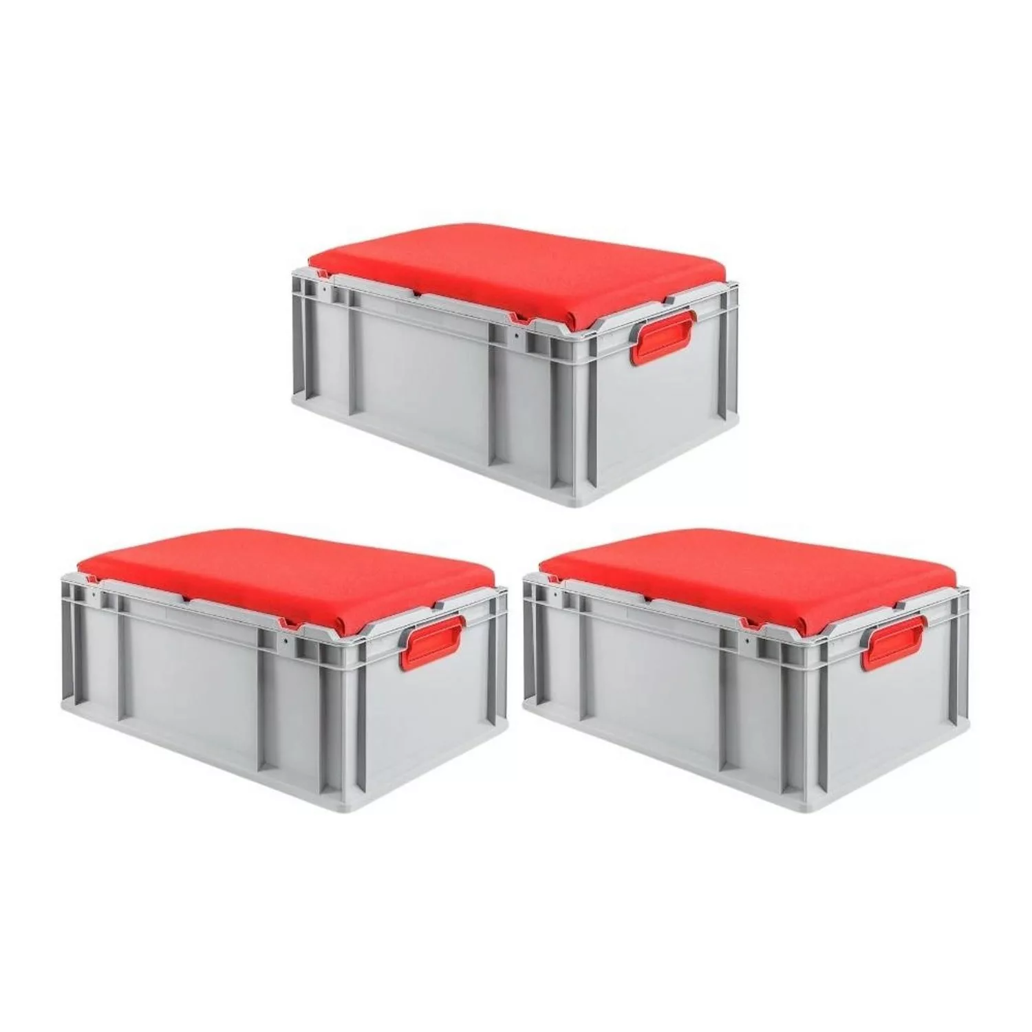 PROREGAL SparSet 3x Eurobox NextGen Seat Box Rot HxBxT 265 x 40 x 60 cm 44 günstig online kaufen