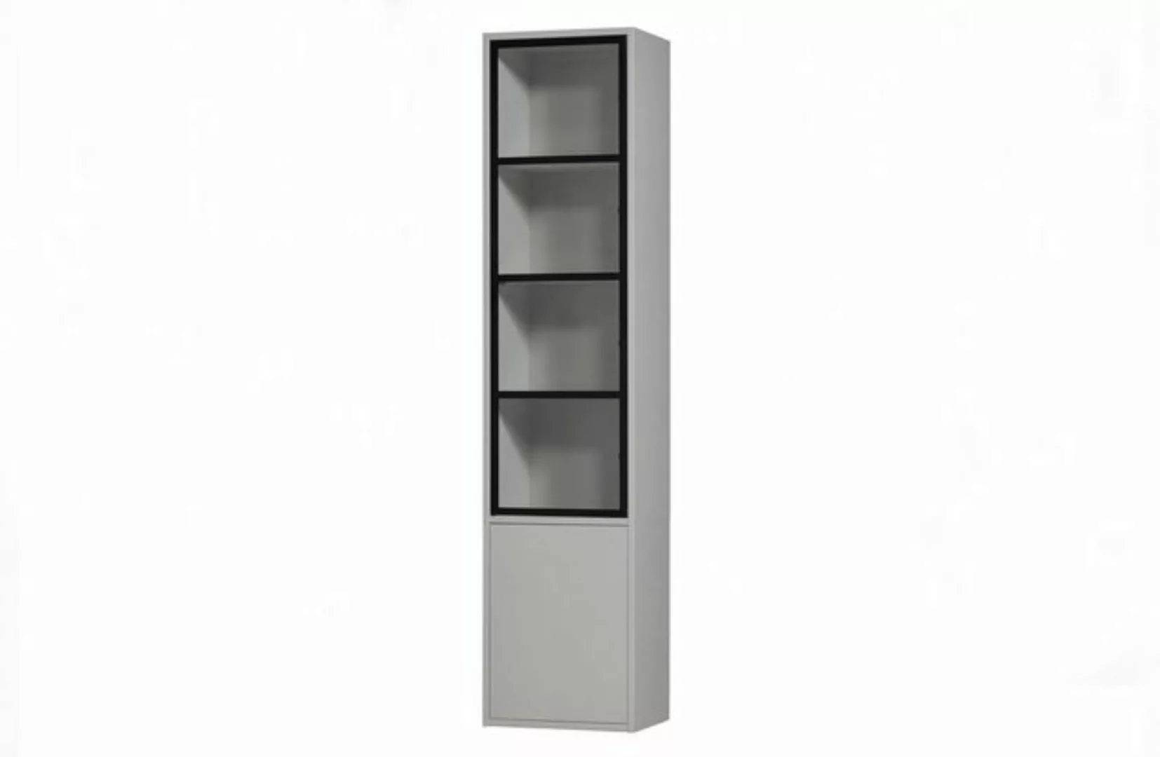 WOOOD Vitrine »Basic 2-Drs Vitrinekast Grenen Mist« günstig online kaufen