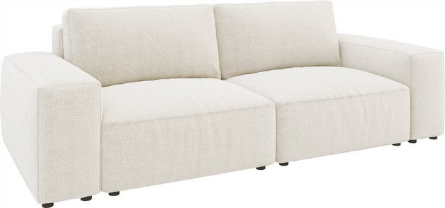 DELIFE Big-Sofa Lanzo, XL Bouclé Creme-Weiß 270x130 cm günstig online kaufen