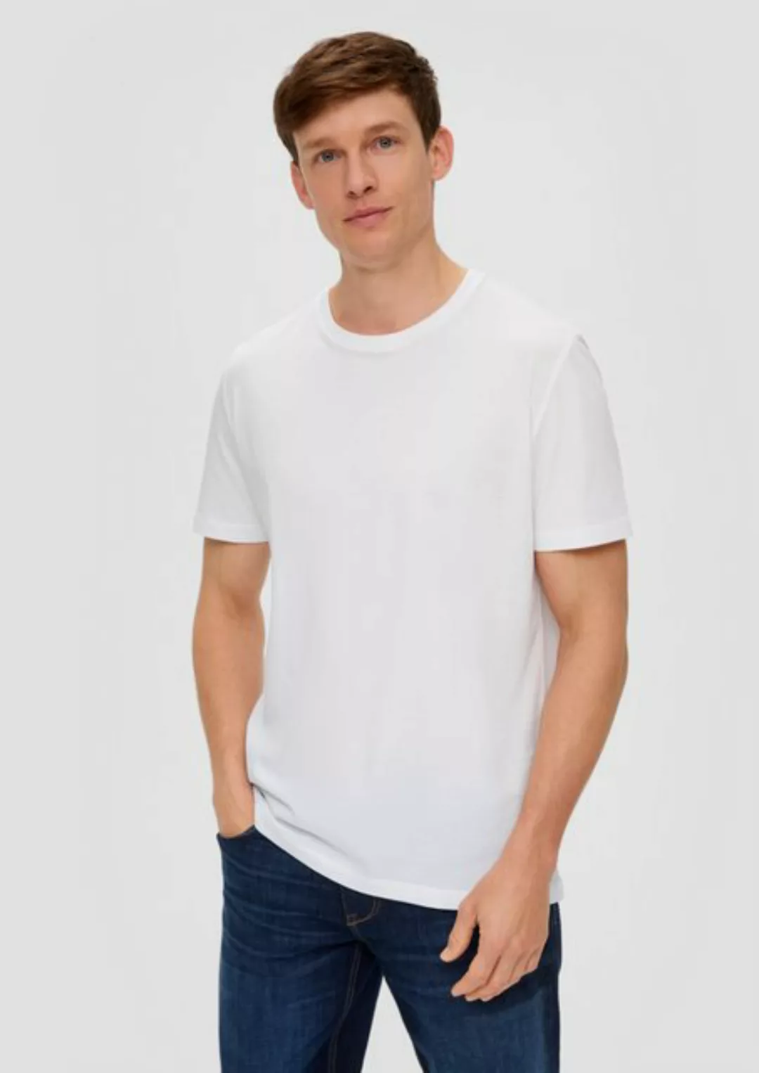 s.Oliver Kurzarmshirt Basic-T-Shirt aus Baumwolle im 2er-Pack günstig online kaufen