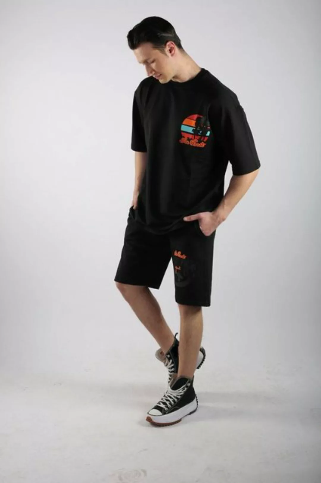 ALGINOO T-Shirt & Shorts T-Shirt & Shorts (Set, T-Shirt + Short) günstig online kaufen