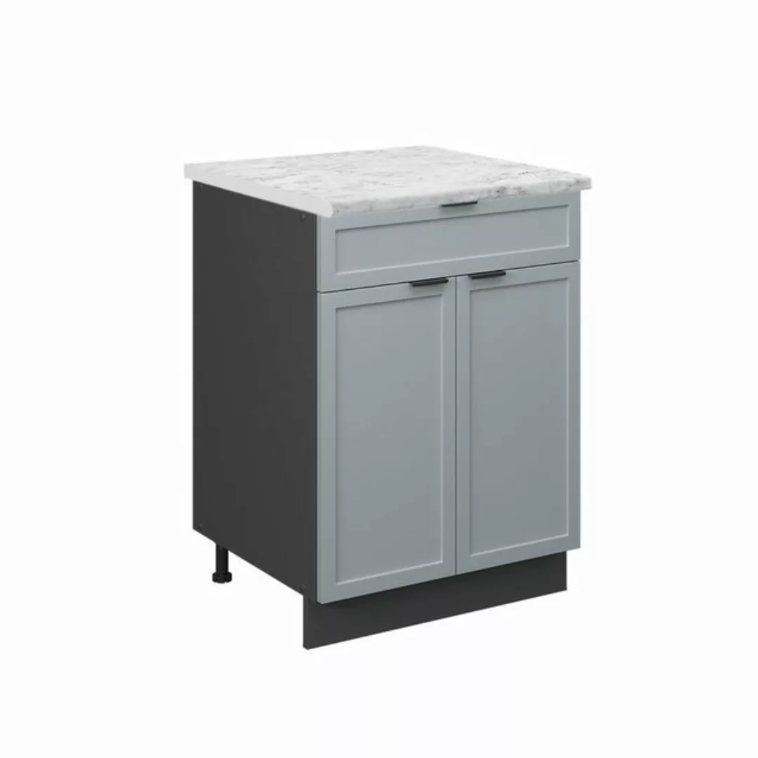 Vicco Unterschrank Fame-Line, Hellblau-grau/Anthrazit, 60 cm mit Schublade, günstig online kaufen