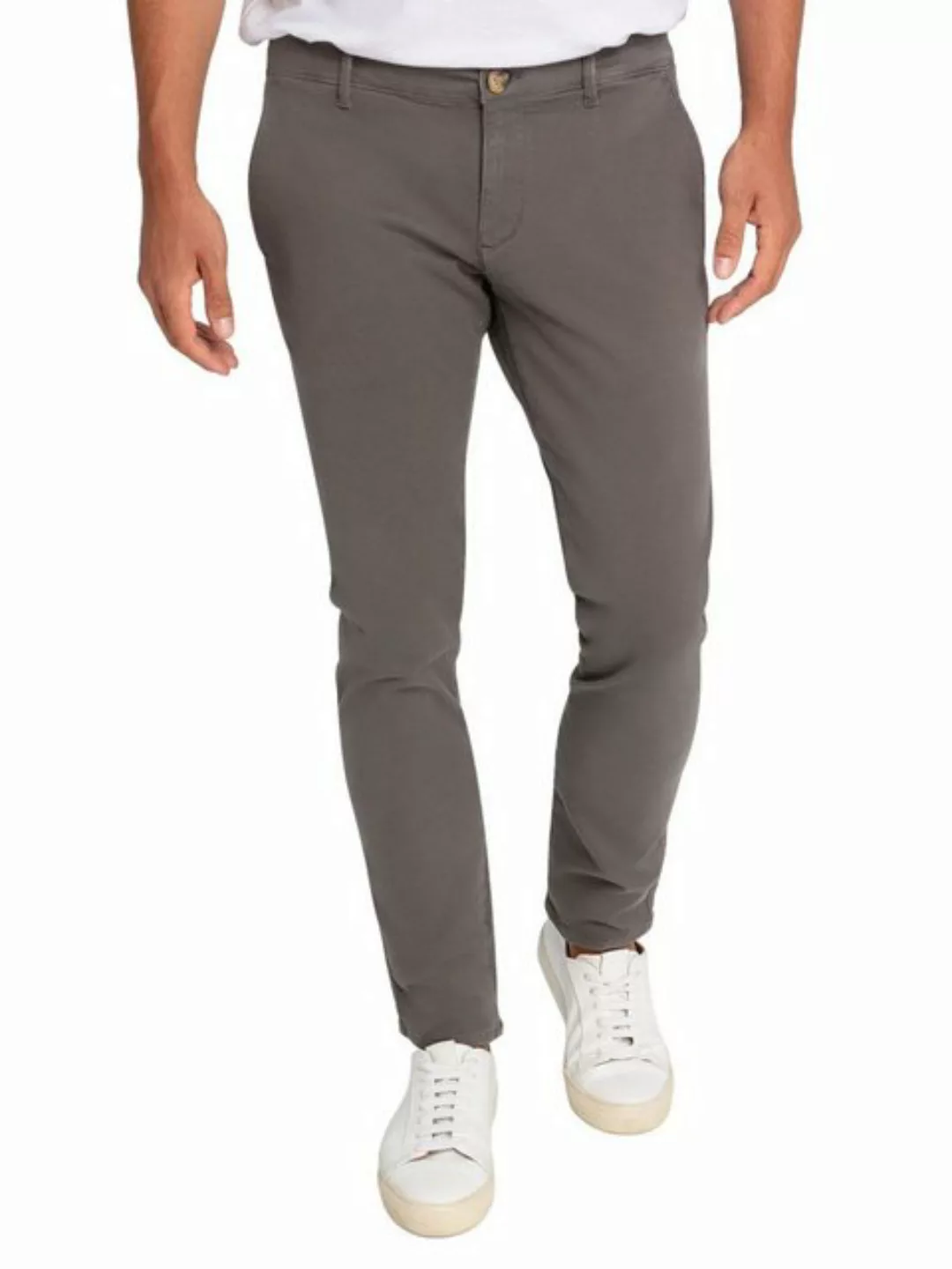 Cross Jeans Herren SLIM TAPERED CHINO Hose Tapered Fit Grau Anthracite günstig online kaufen