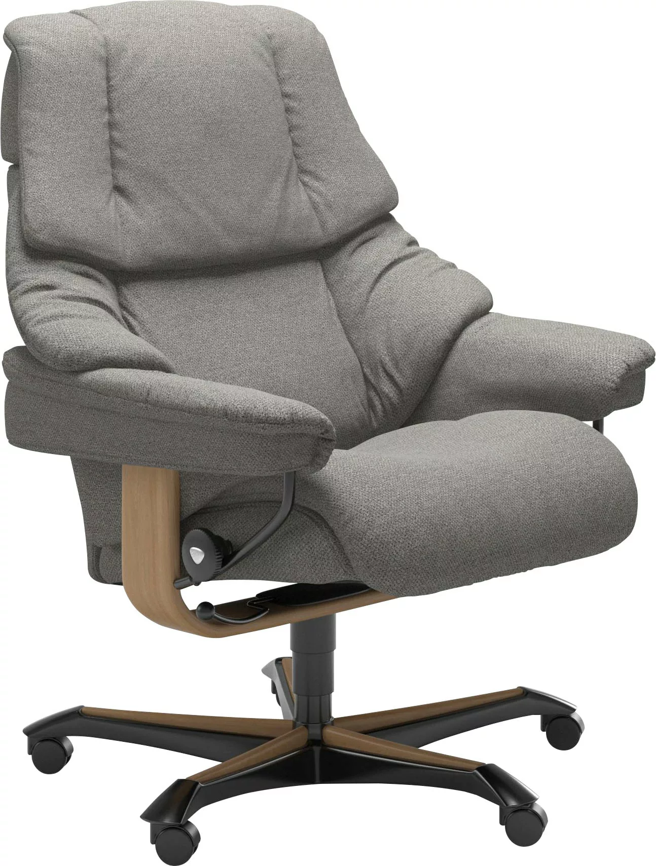 Stressless Relaxsessel "Reno", mit Home Office Base, Größe M, Gestell Eiche günstig online kaufen