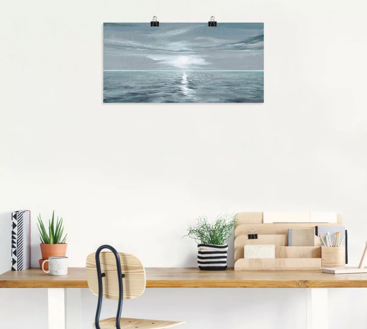 Artland Wandbild "Eisblaues Meer", Gewässer, (1 St.) günstig online kaufen