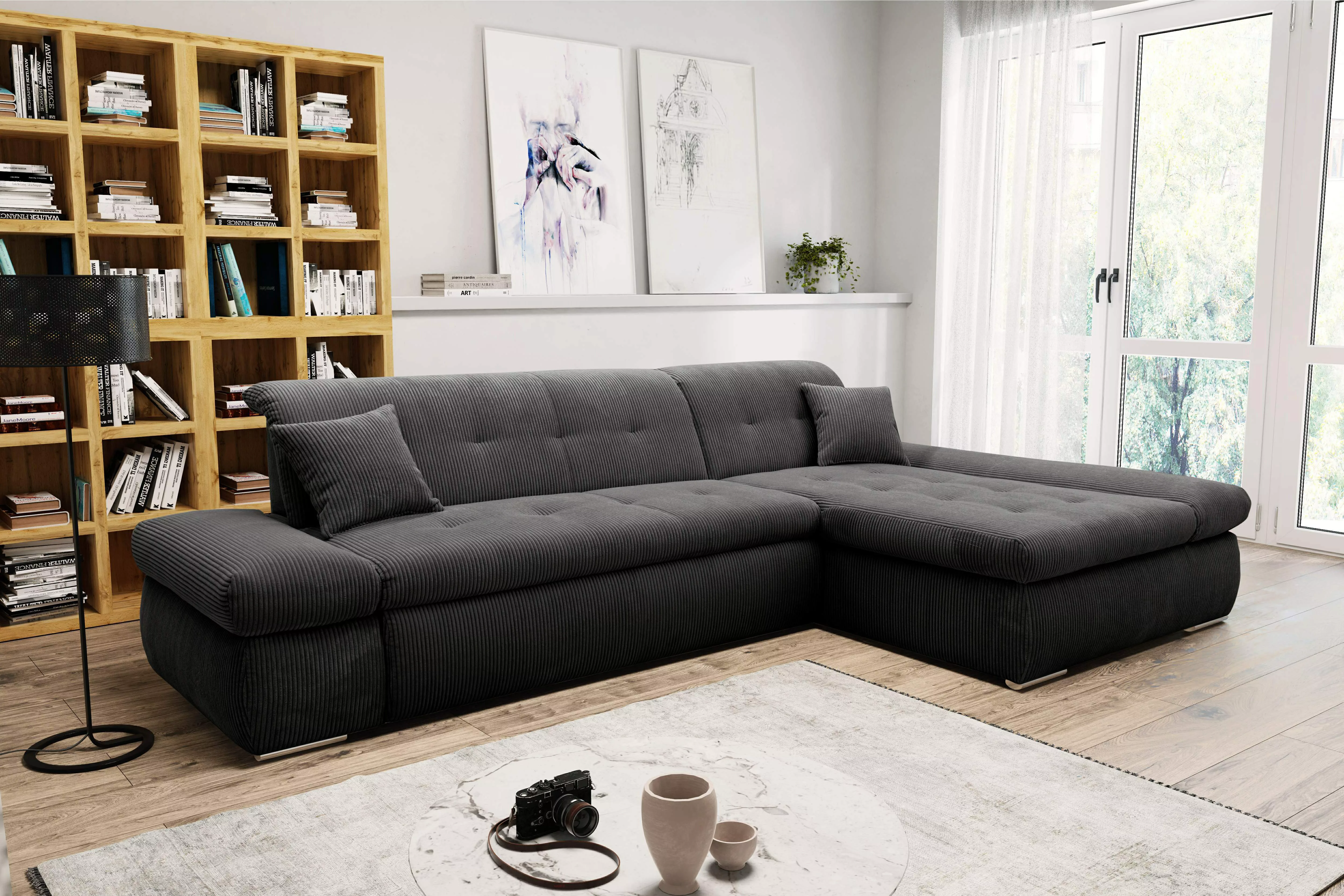 DOMO collection Ecksofa "Moric Luxus - B/T/H 300/172/80 cm, XXL-Format", L- günstig online kaufen