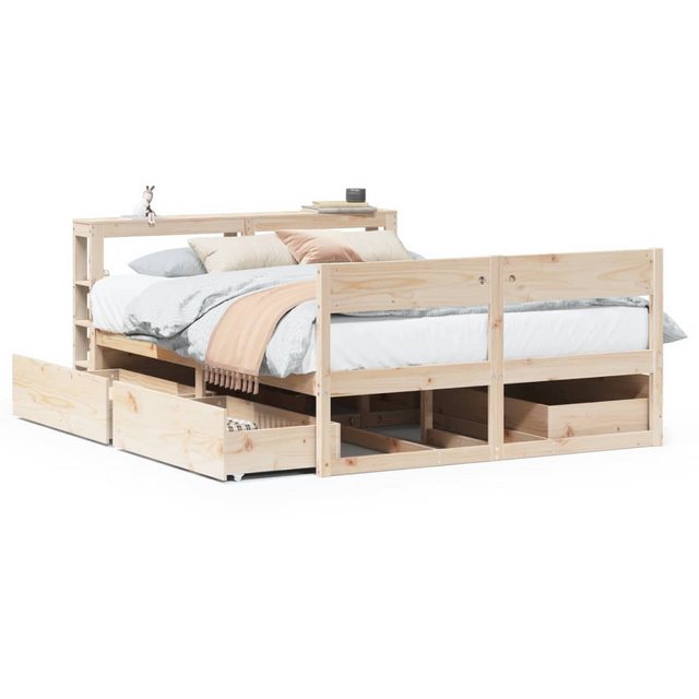 vidaXL Bett, Massivholzbett ohne Matratze 120x200 cm Kiefernholz günstig online kaufen