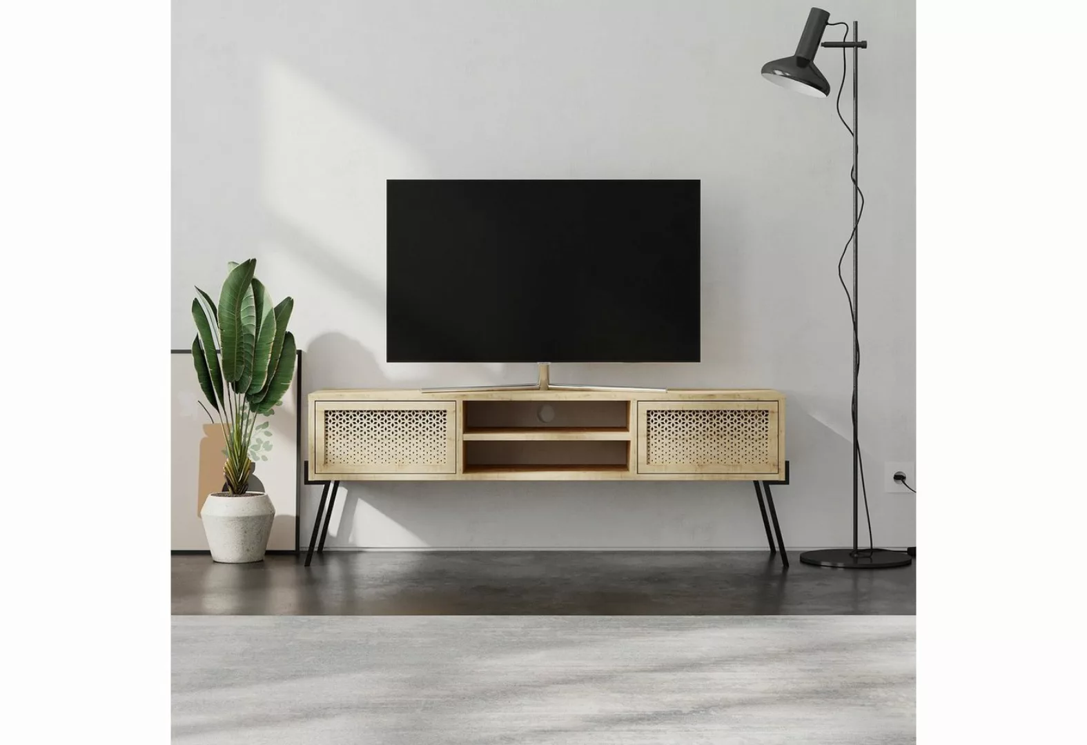 Decortie TV-Schrank Naive Moderner TV-Schrank Multimedia-Center,35,6 x 140 günstig online kaufen