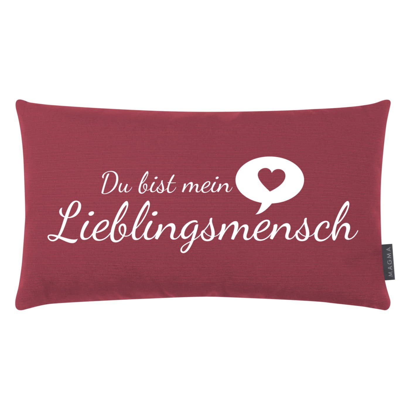 Magma Heimtex Zierkissen Magma Kissen Lieblingsmensch günstig online kaufen