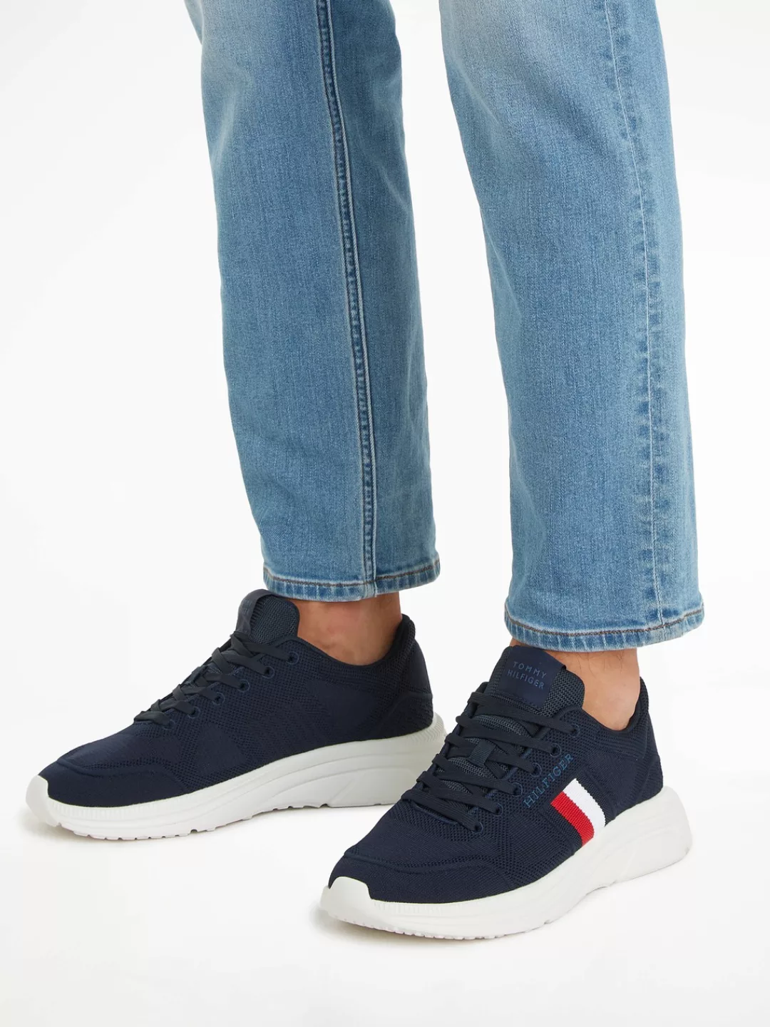 Tommy Hilfiger Sneaker "MODERN RUNNER KNIT EVO ESS", Freizeitschuh, Halbsch günstig online kaufen