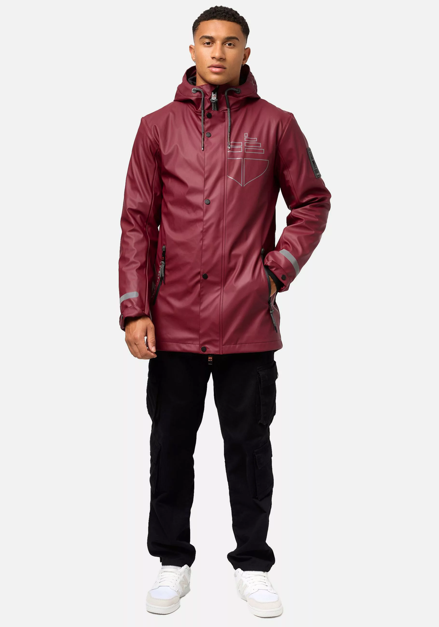 Stone Harbour Regenmantel "Tamio", Herren Regenjacke mit extralangen Ärmeln günstig online kaufen