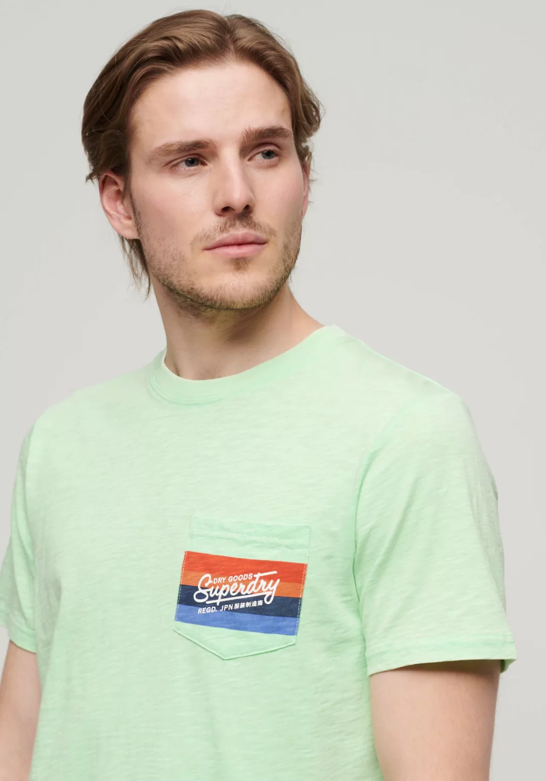 Superdry Print-Shirt SD-CALI STRIPED LOGO T SHIRT günstig online kaufen