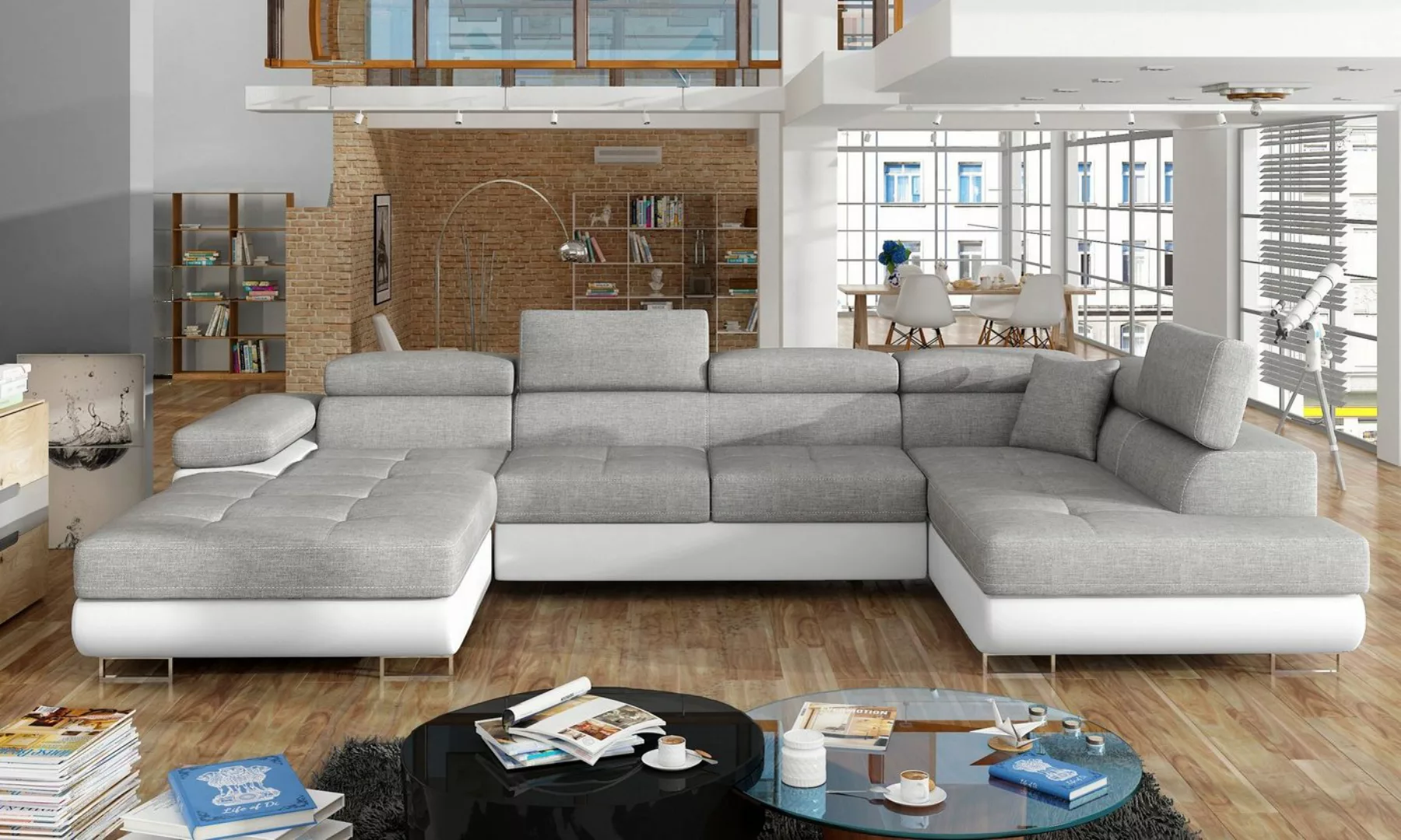 Best for Home Ecksofa Rodrigo, mit Bettfunktion, Bettkasten und verstellbar günstig online kaufen