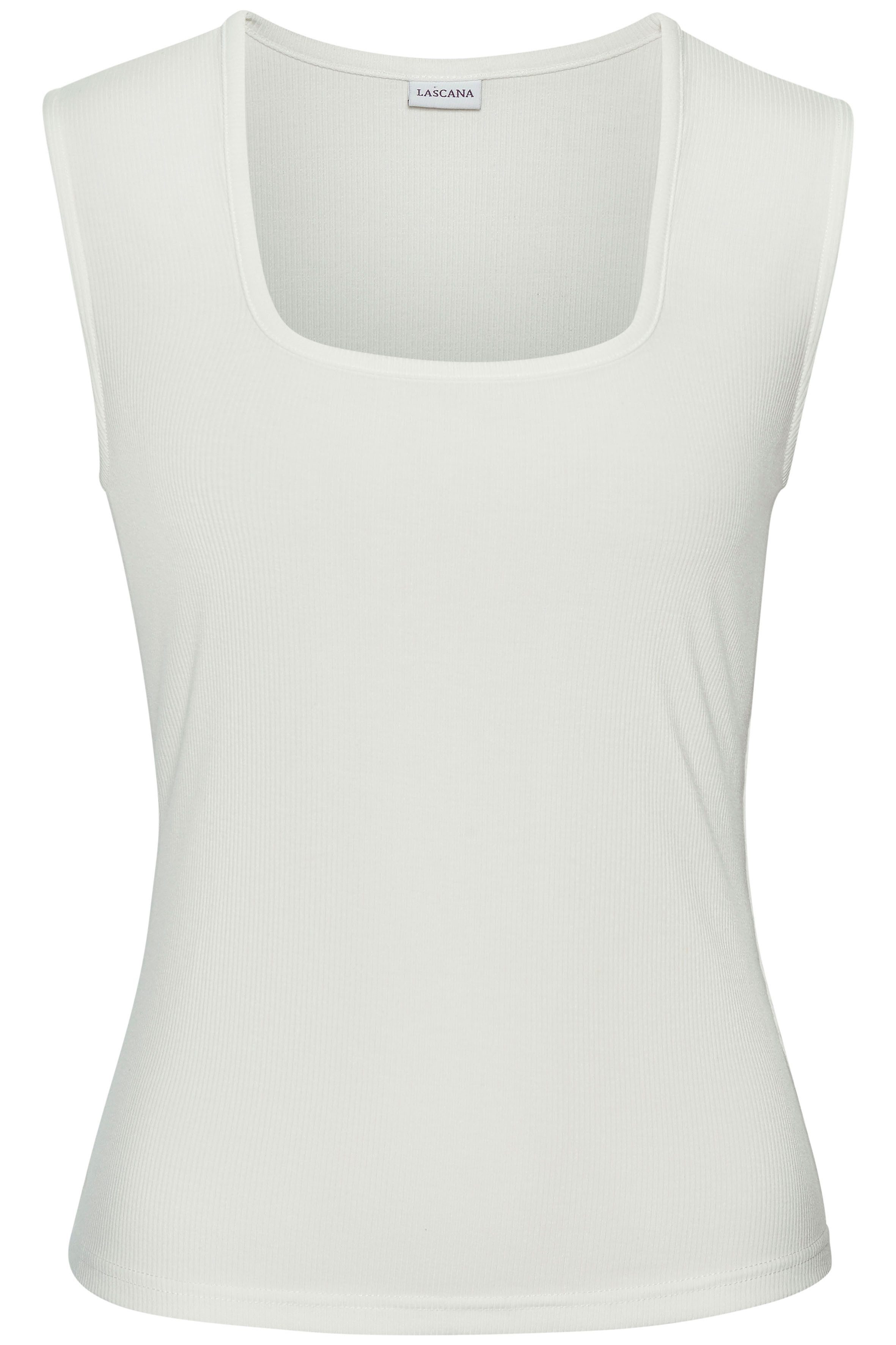 LASCANA Ripptanktop, mit Karree-Ausschnitt, elastisches Damentop, Basic, el günstig online kaufen