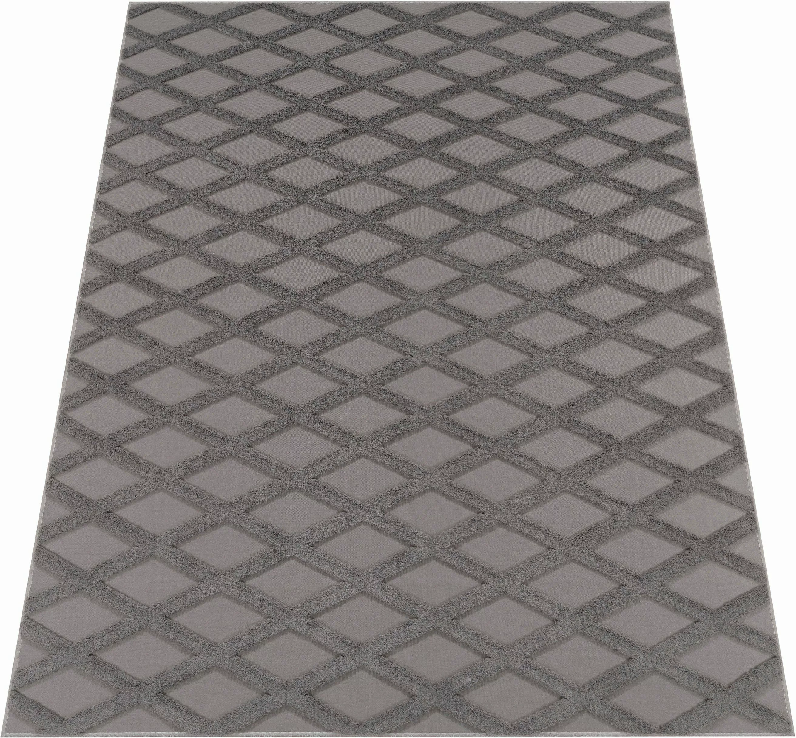 Paco Home Teppich »Utrecht 642«, rechteckig, 4 mm Höhe, Kurzflor, Uni Farbe günstig online kaufen