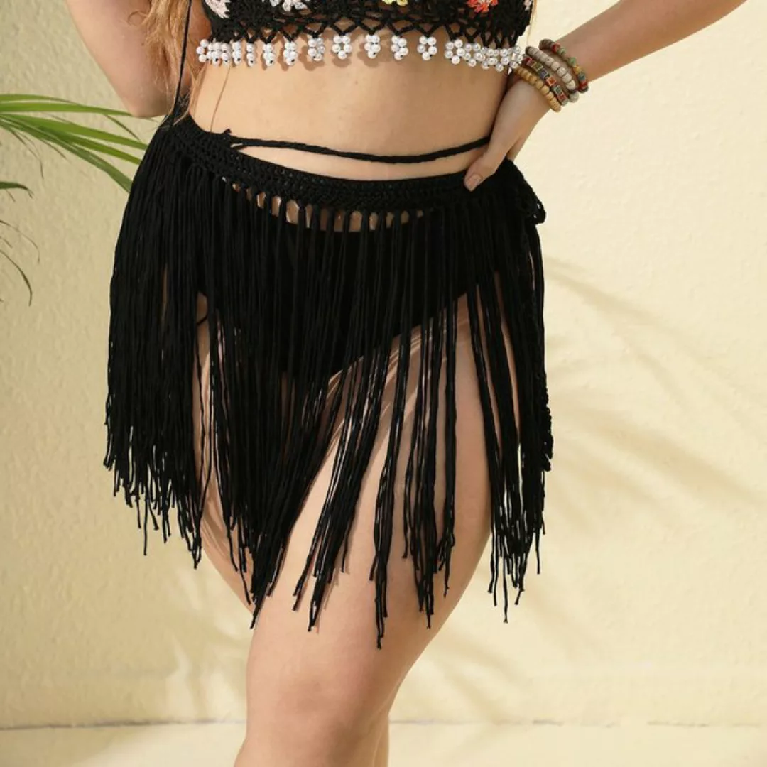 AUKUU Strandkleid Bikiniabdeckungskleid große Größe sexy durchsichtiges Str günstig online kaufen