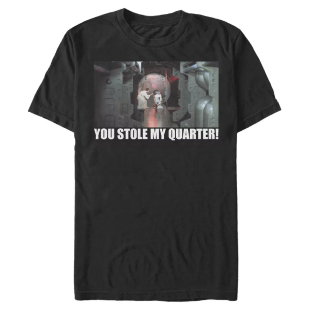 Star Wars - Prinzessin Leia & R2-D2 Quarter Stealer - Männer T-Shirt günstig online kaufen