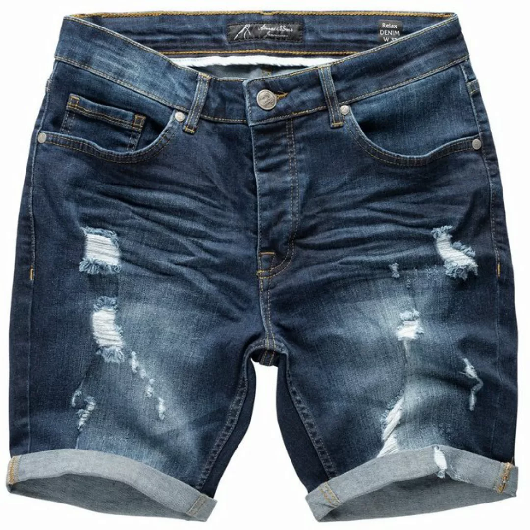 Amaci&Sons Jeansshorts SAN DIEGO Destroyed Jeans Shorts günstig online kaufen