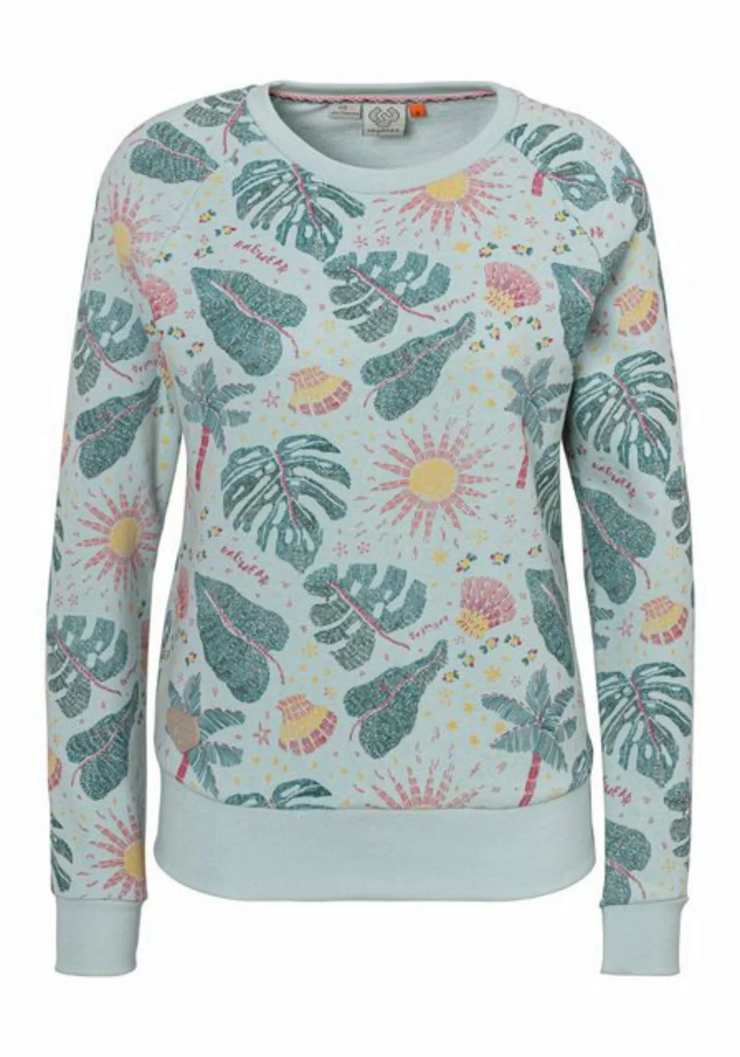Ragwear Sweatshirt JOHANKA PRINT mit sommerlichem Alloverdruck günstig online kaufen