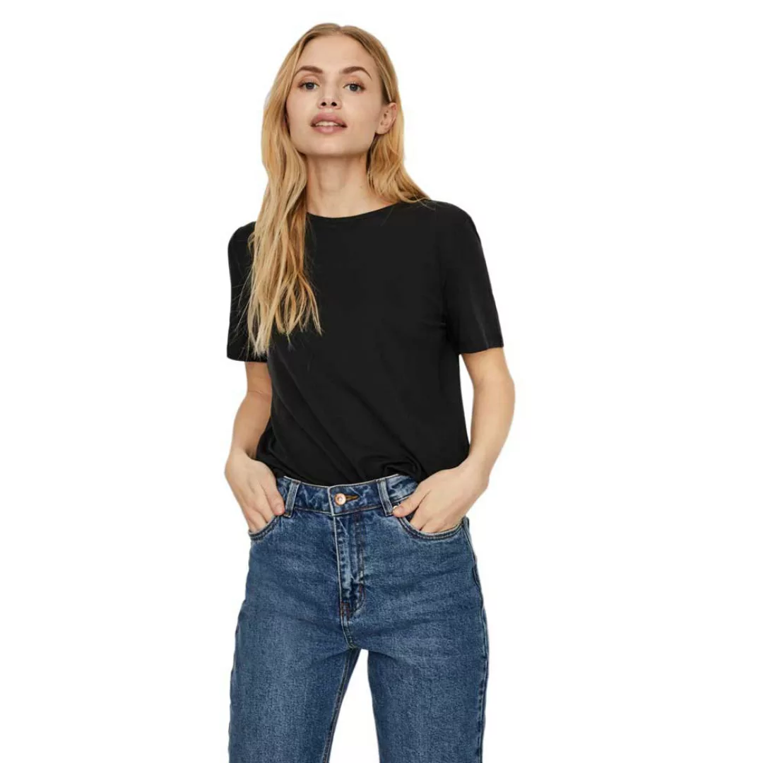 Vero Moda Ava A Kurzärmeliges T-shirt XS Snow White günstig online kaufen