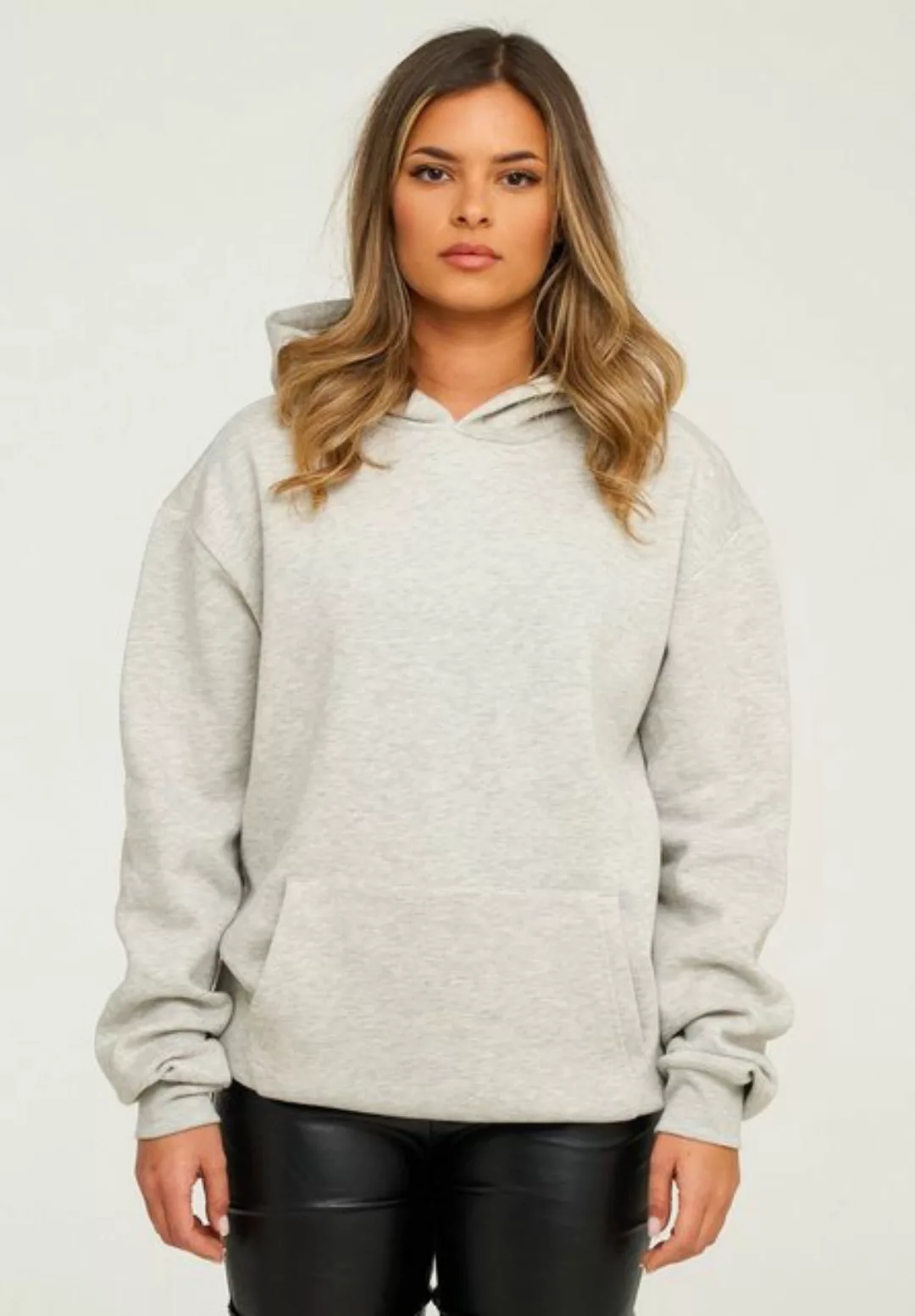 behype Hoodie BHPERTH Damen Basic Oversized Kapuzensweatshirt Raglan Kapuze günstig online kaufen