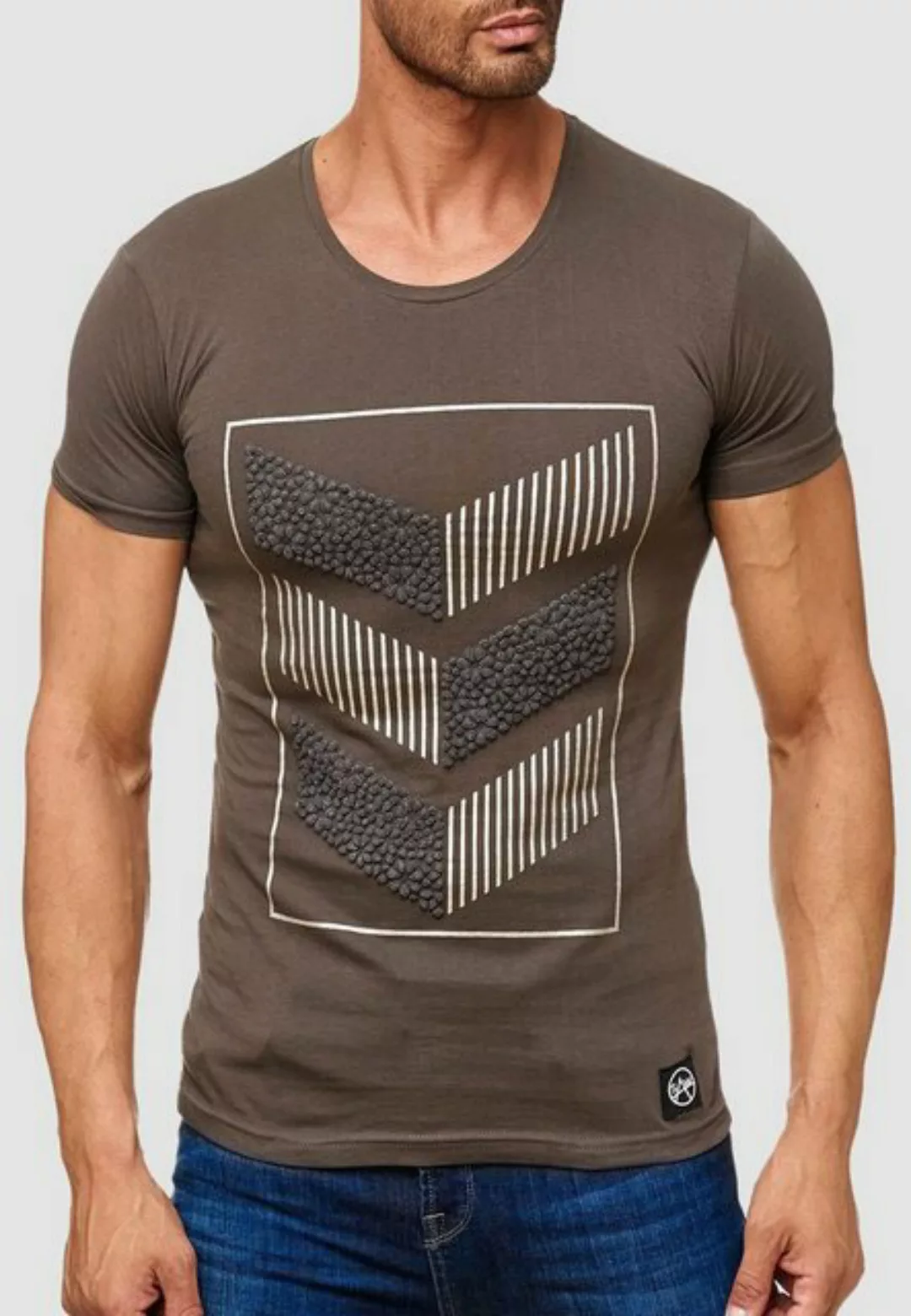 Egomaxx T-Shirt T Shirt 3D Print Short Sleeve Shirt H2160 (1-tlg) 2160 in O günstig online kaufen