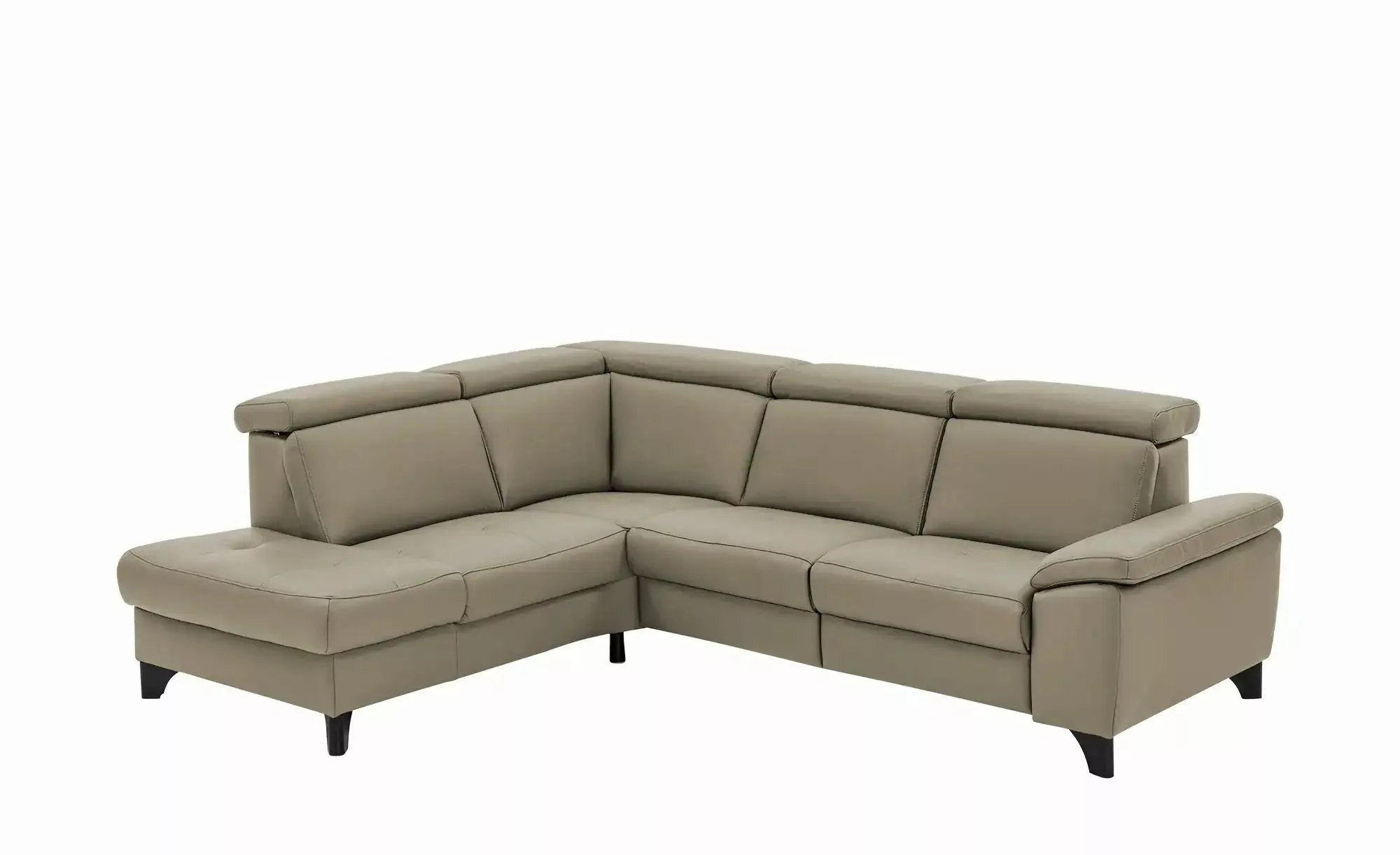 meinSofa Ecksofa Echtleder Linda ¦ beige ¦ Maße (cm): B: 261 H: 98 T: 209.0 günstig online kaufen