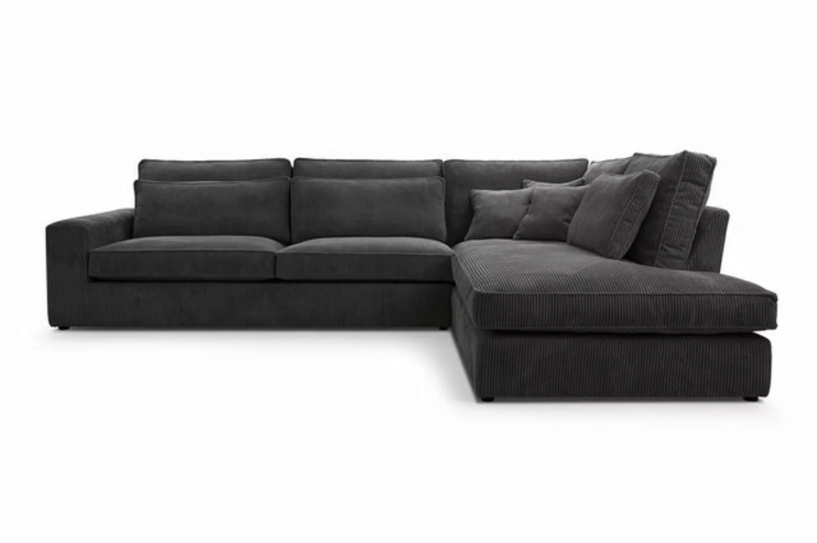 Deine Möbel 24 Wohnlandschaft CAREN Ecksofa Sofa Wohnzimmer L-Couch Cord Sa günstig online kaufen