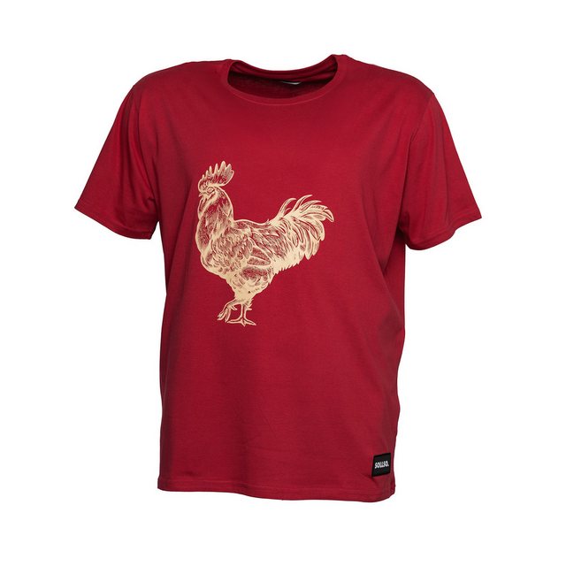 Sollso. Print-Shirt SOLLSO. T-Shirt "Rooster günstig online kaufen