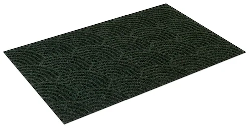 wash+dry by Kleen-Tex Fußmatte »Waves midnight green«, rechteckig, 8 mm Höh günstig online kaufen