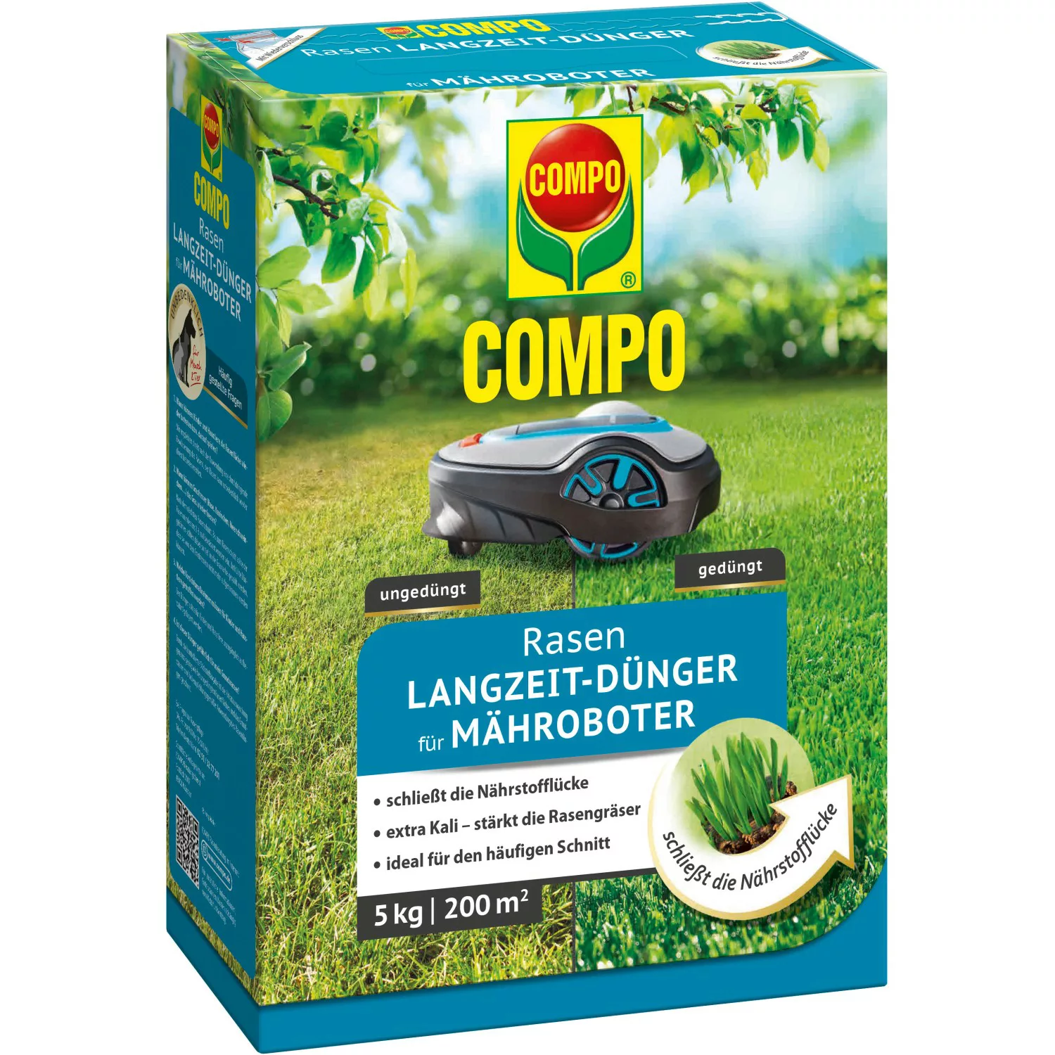 Compo Rasen-Langzeitdünger für Mähroboter 5 kg günstig online kaufen