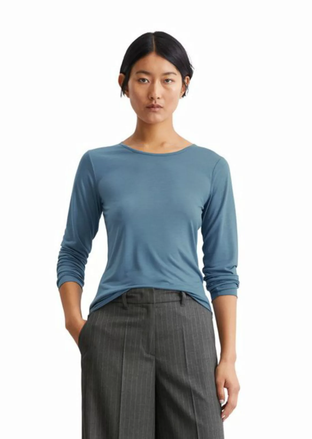Marc O'Polo Langarmshirt aus softem Drapy Jersey günstig online kaufen