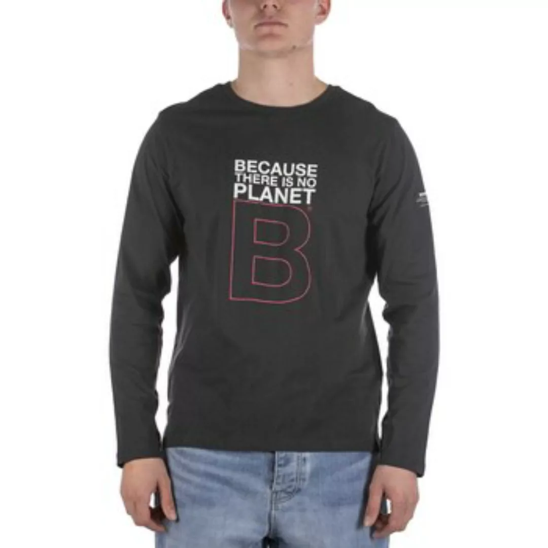 Ecoalf  T-Shirts & Poloshirts T-Shirt  Greatalf B Manica Lunga Nero günstig online kaufen