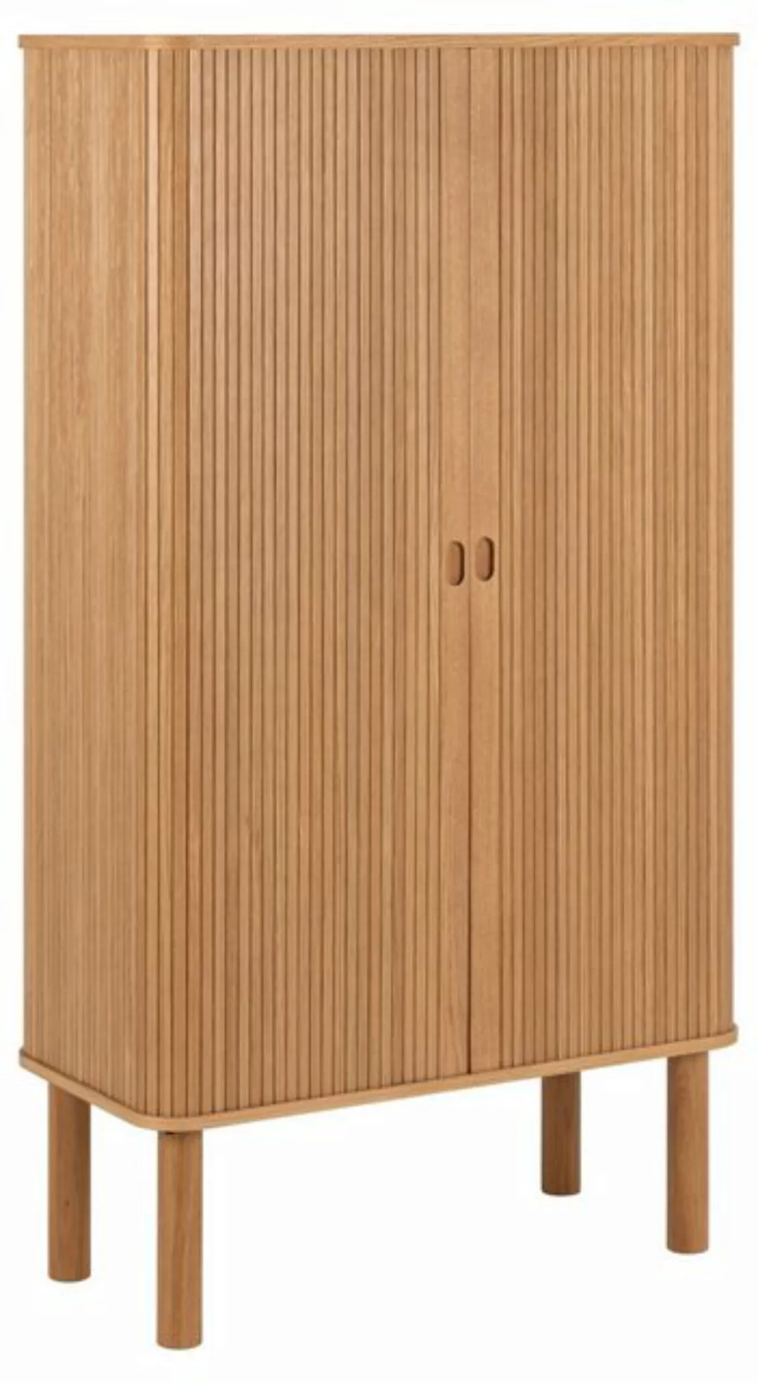 freiraum Mehrzweckschrank Langley mit Lamellenfront in Eiche furniert, MDF günstig online kaufen