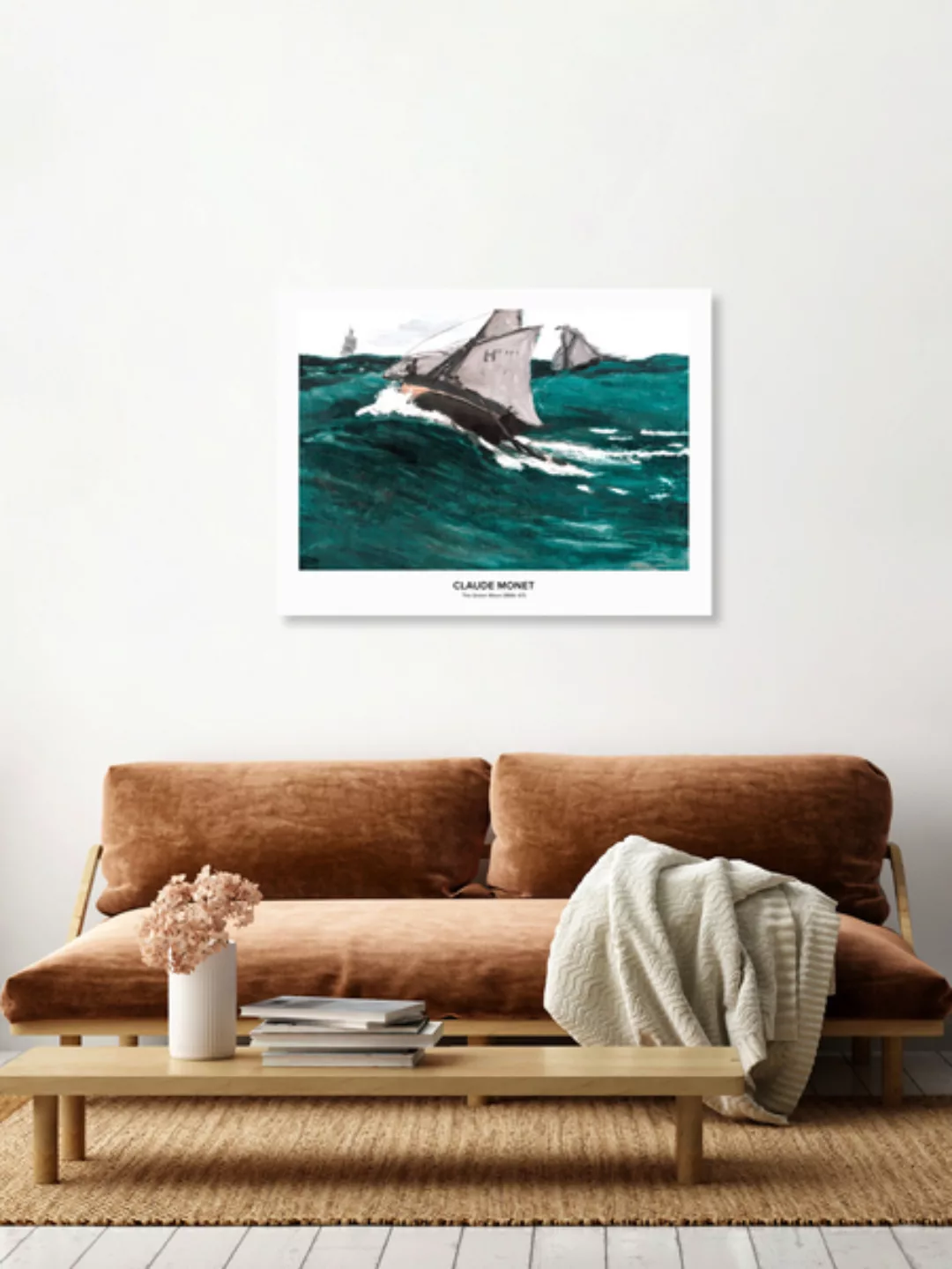 Poster / Leinwandbild - Claude Monet: Die Grüne Welle - Ausstellungsposter günstig online kaufen