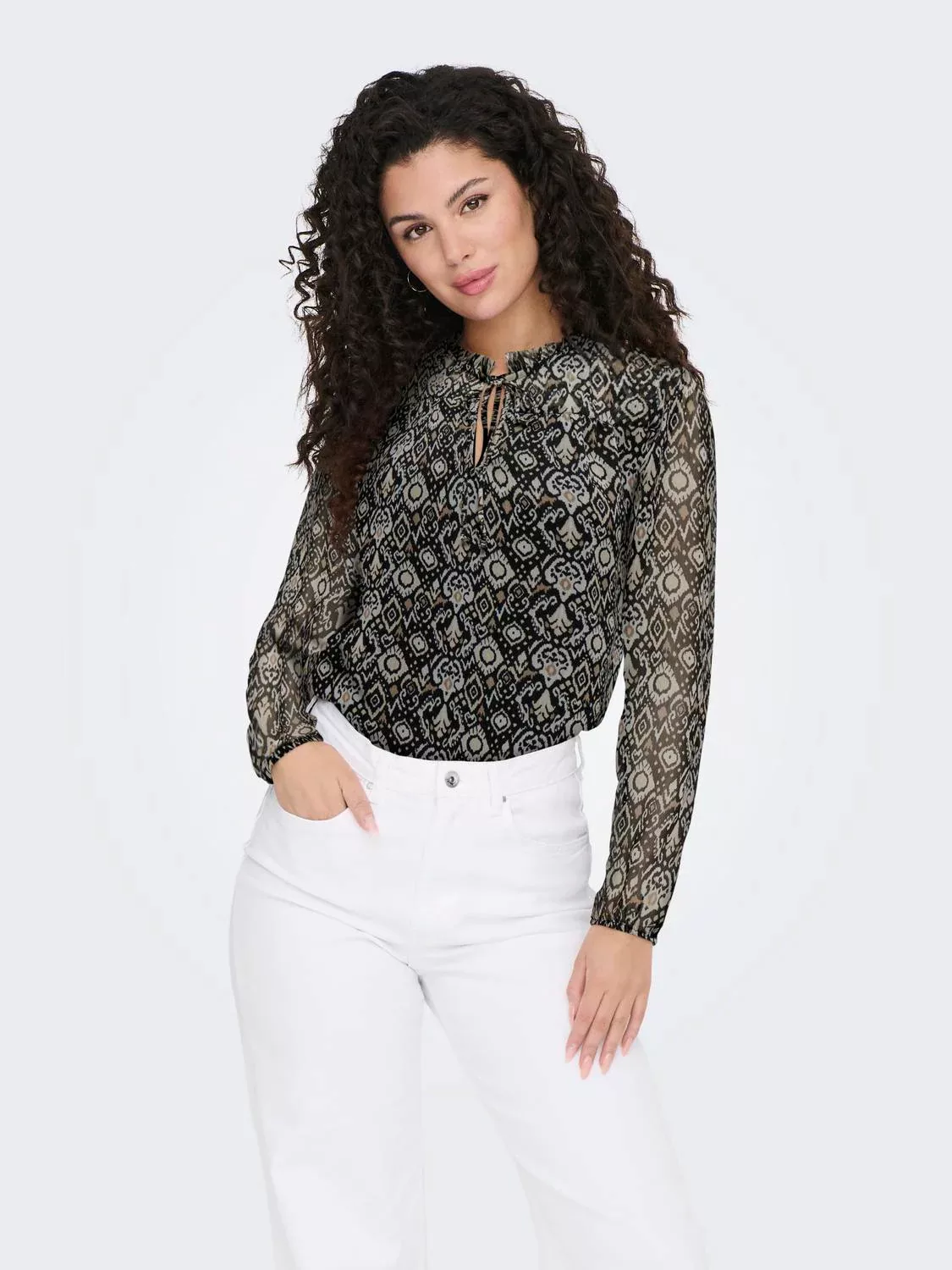 ONLY Chiffonbluse ONLDITSY L/S BLOUSE WVN günstig online kaufen