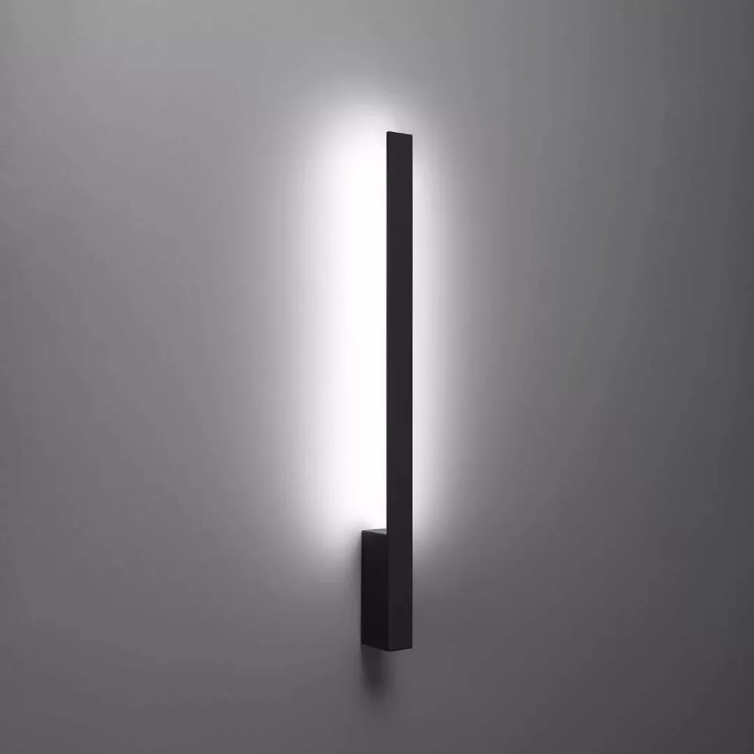 famlights | LED Wandleuchte Laren in Schwarz 15W 1725lm 4000K günstig online kaufen
