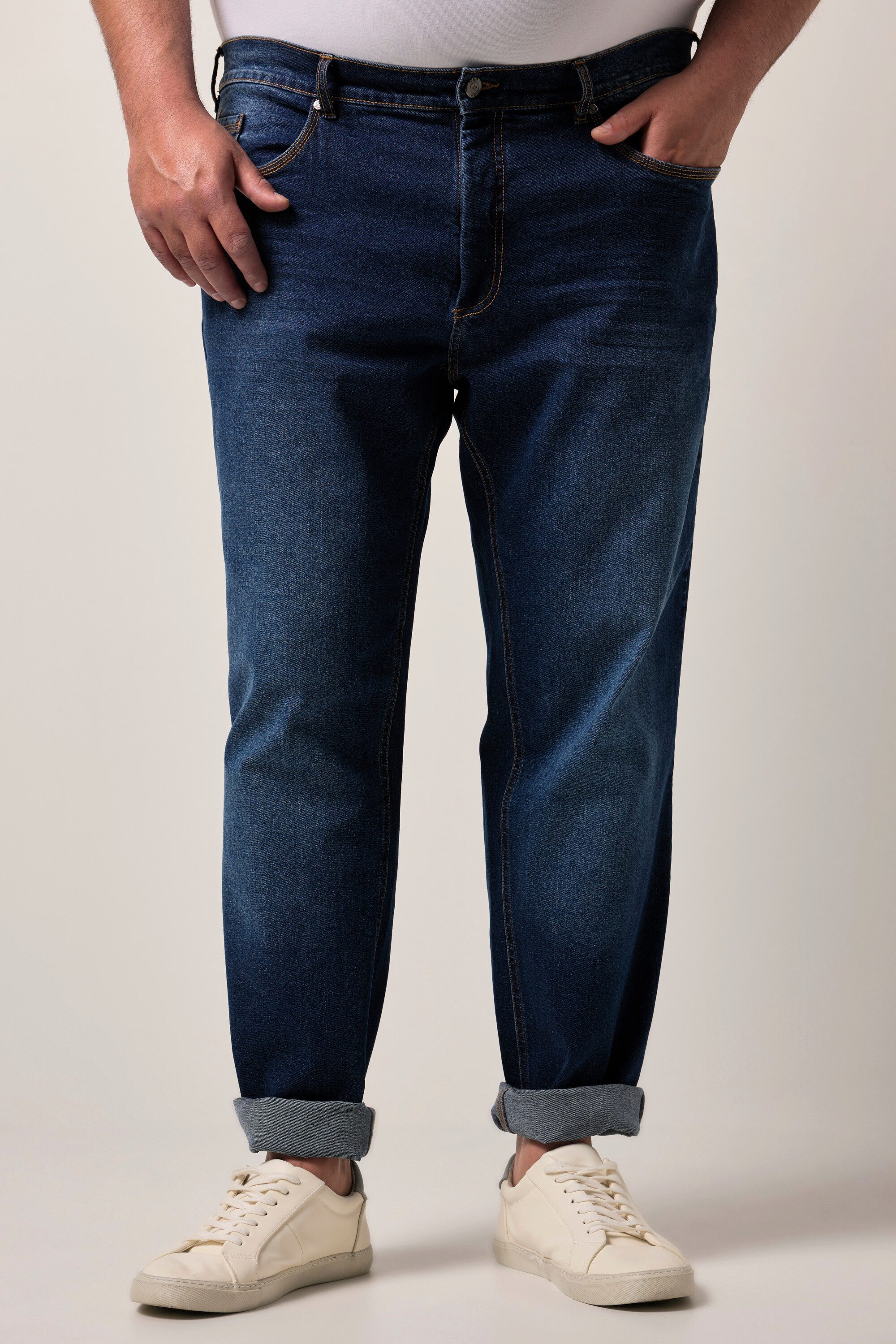 Men Plus 5-Pocket-Jeans Men+ Jeans Denim günstig online kaufen