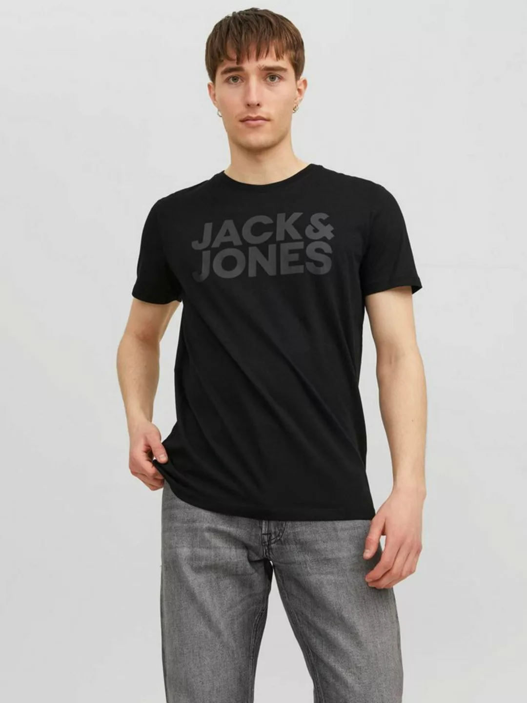 Jack & Jones Rundhalsshirt JJECORP LOGO TEE SS mit Logo Print günstig online kaufen