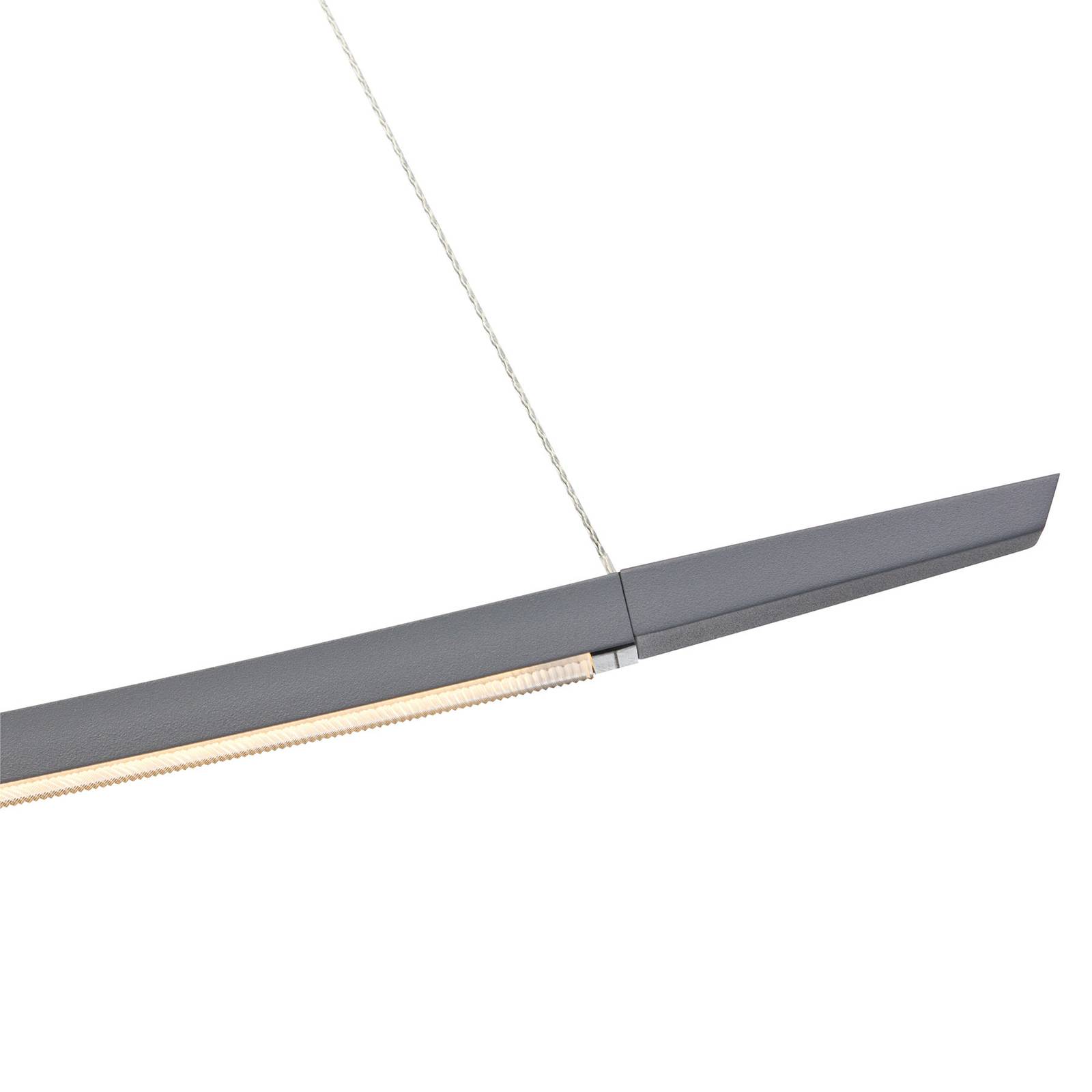 OLIGO Lisgo LED-Pendelleuchte, grau matt günstig online kaufen