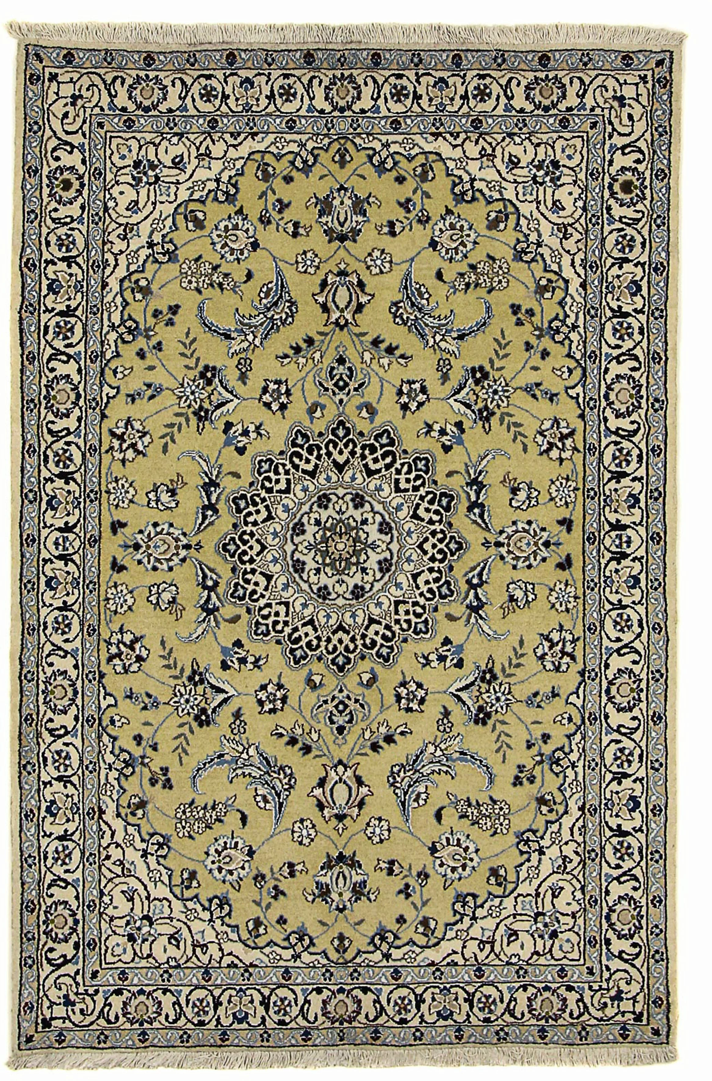 morgenland Orientteppich »Perser - Nain - Royal - 177 x 117 cm - olivgrün«, günstig online kaufen