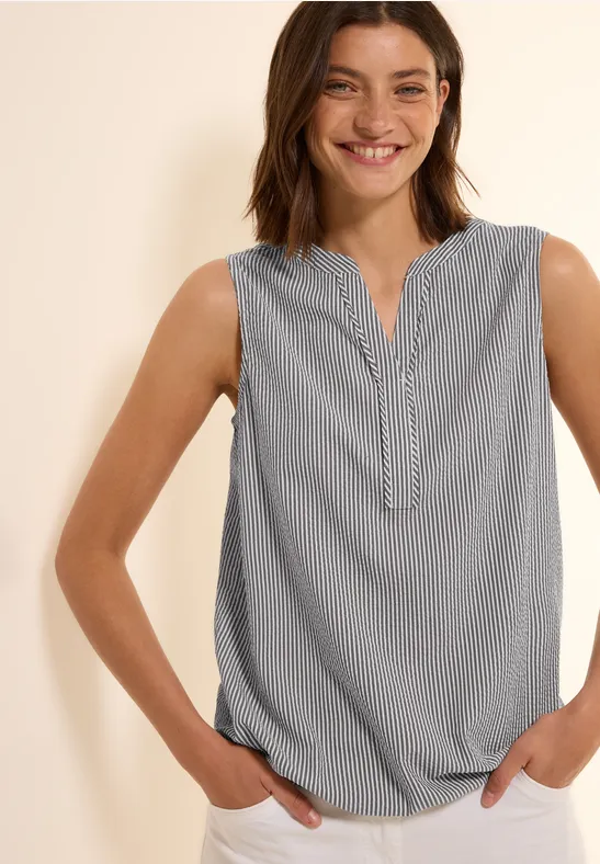 Seersucker Blusentop günstig online kaufen