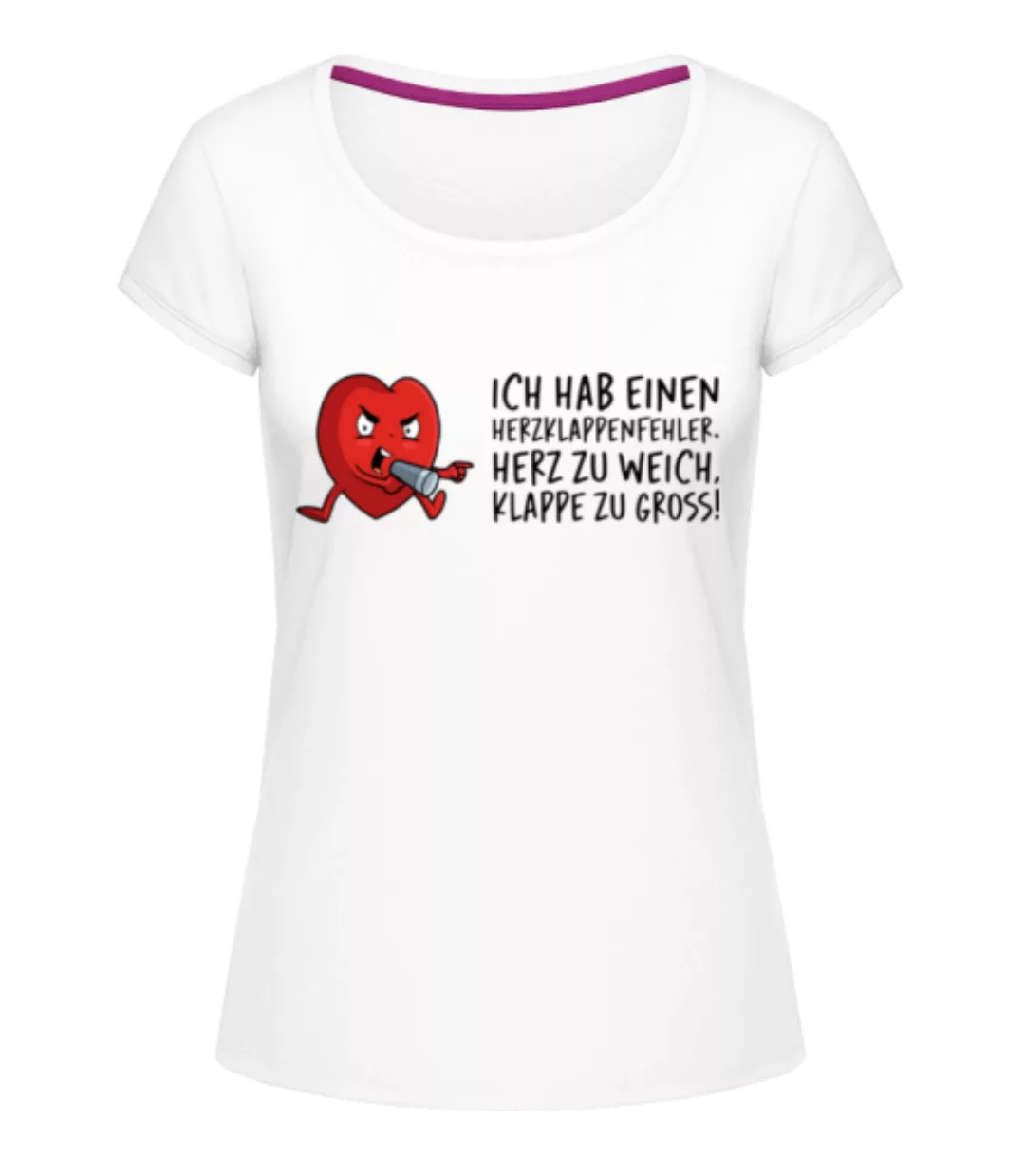 Herzklappenfehler · Frauen T-Shirt U-Ausschnitt günstig online kaufen