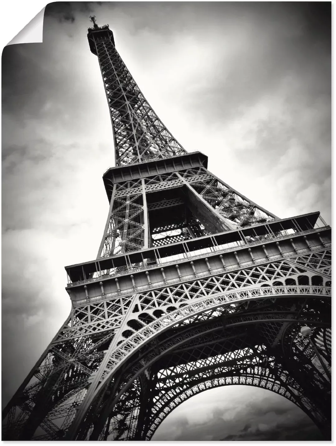Artland Wandbild »Eiffelturm Paris«, Gebäude, (1 St.), als Leinwandbild, Po günstig online kaufen