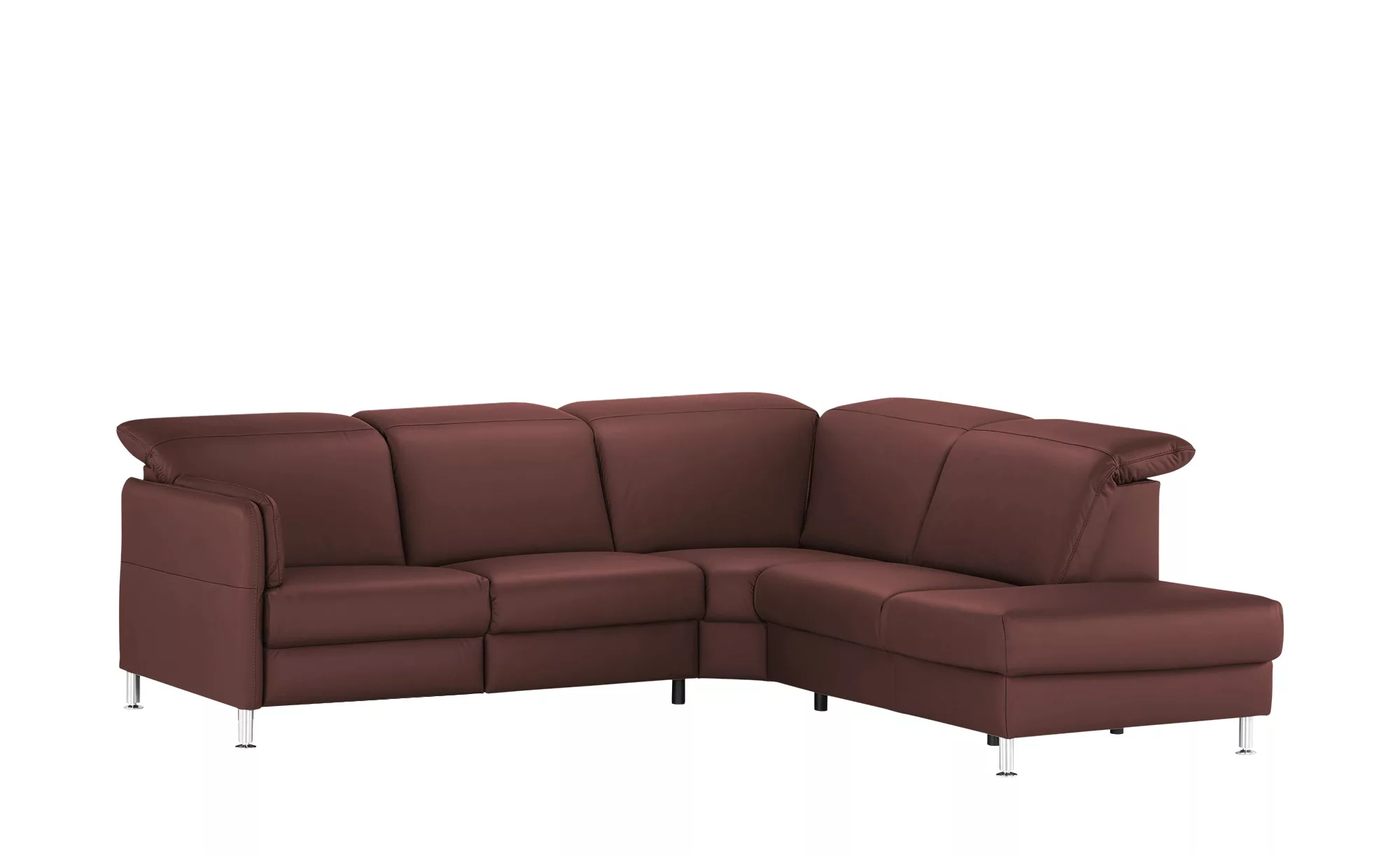 meinSofa Leder-Ecksofa  Leon ¦ rot ¦ Maße (cm): B: 259 H: 83 T: 236 Polster günstig online kaufen