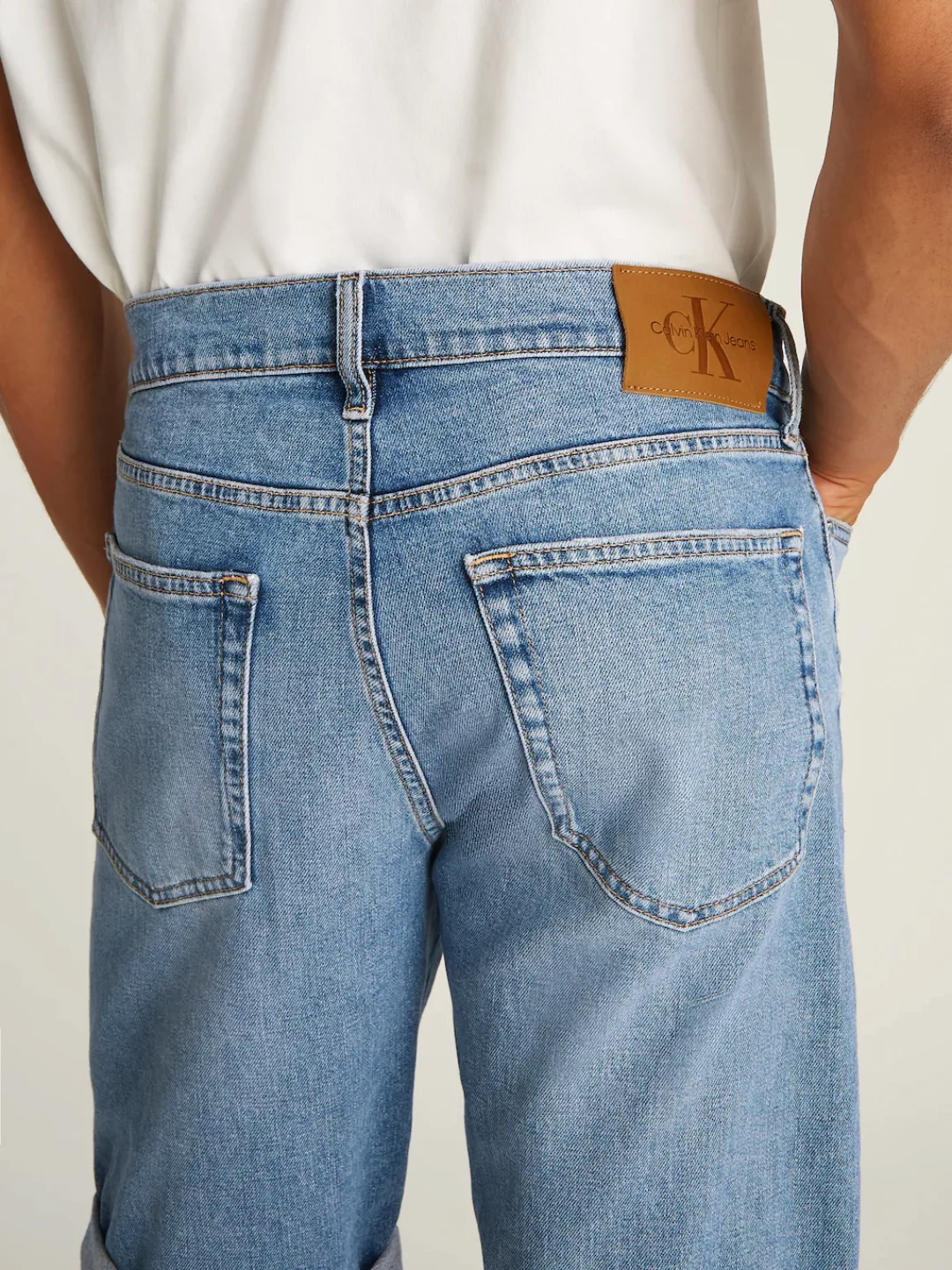 Calvin Klein Jeans Shorts "SLIM SHORT", mit Umschlagsaum günstig online kaufen