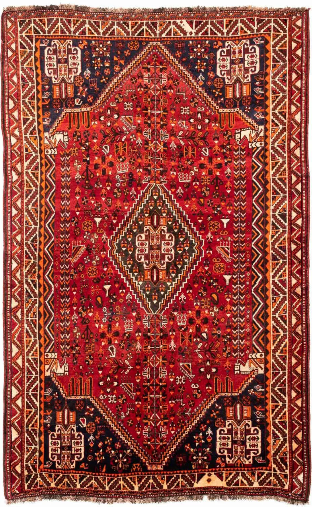 morgenland Wollteppich »Shiraz Medaillon 234 x 155 cm«, rechteckig, Unikat günstig online kaufen