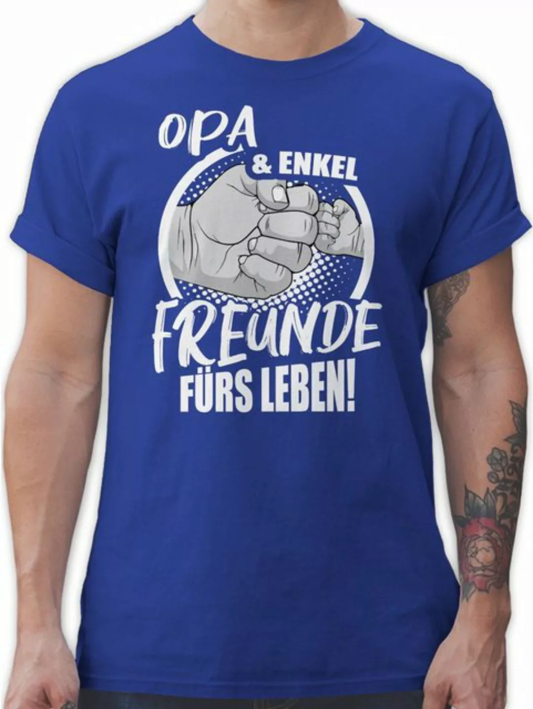 Shirtracer T-Shirt Opa & Enkel Freunde fürs Leben! Opa Geschenke günstig online kaufen