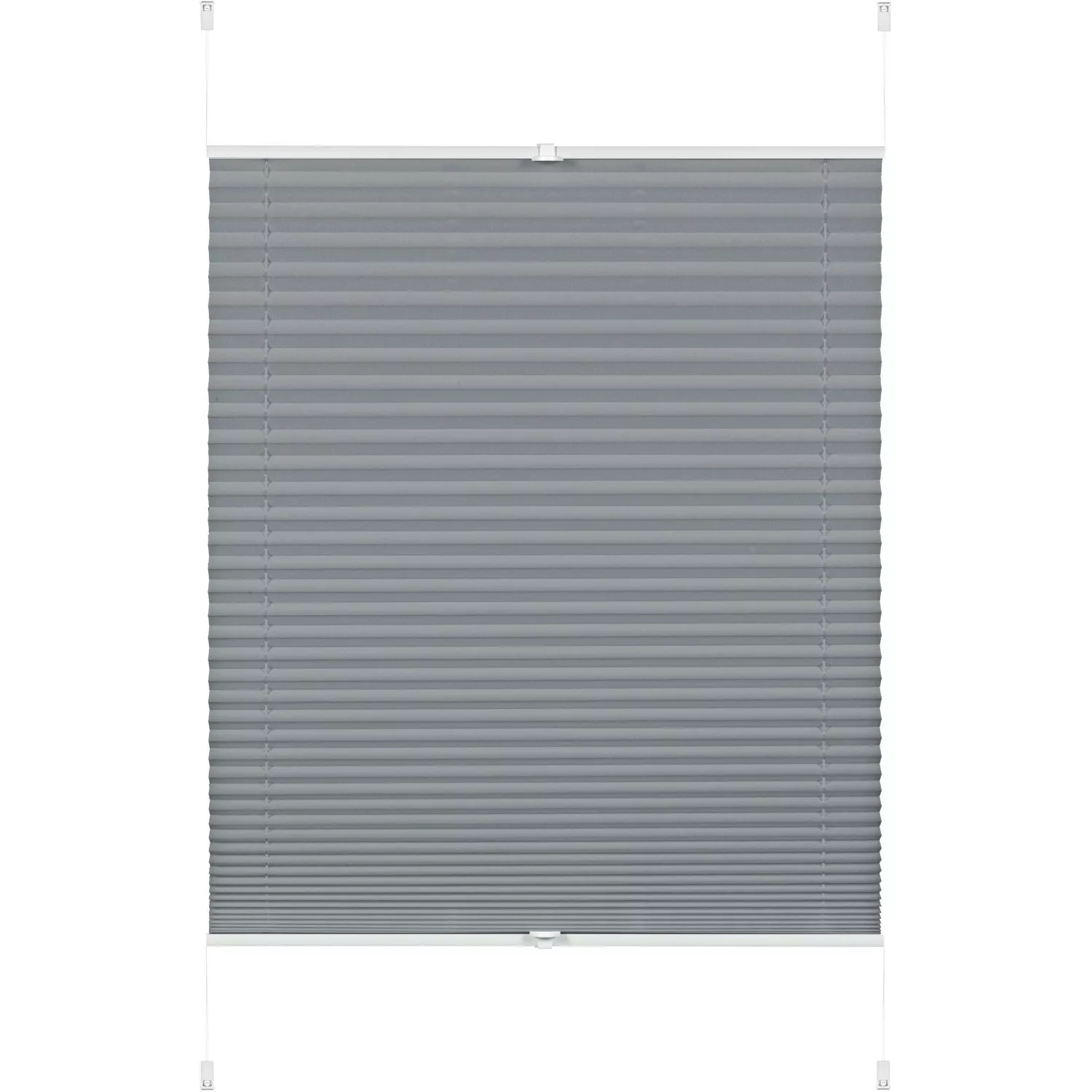 Gardinia Easy Fix Plissee Greta Verspannt Rauchblau 90 cm x 130 cm günstig online kaufen